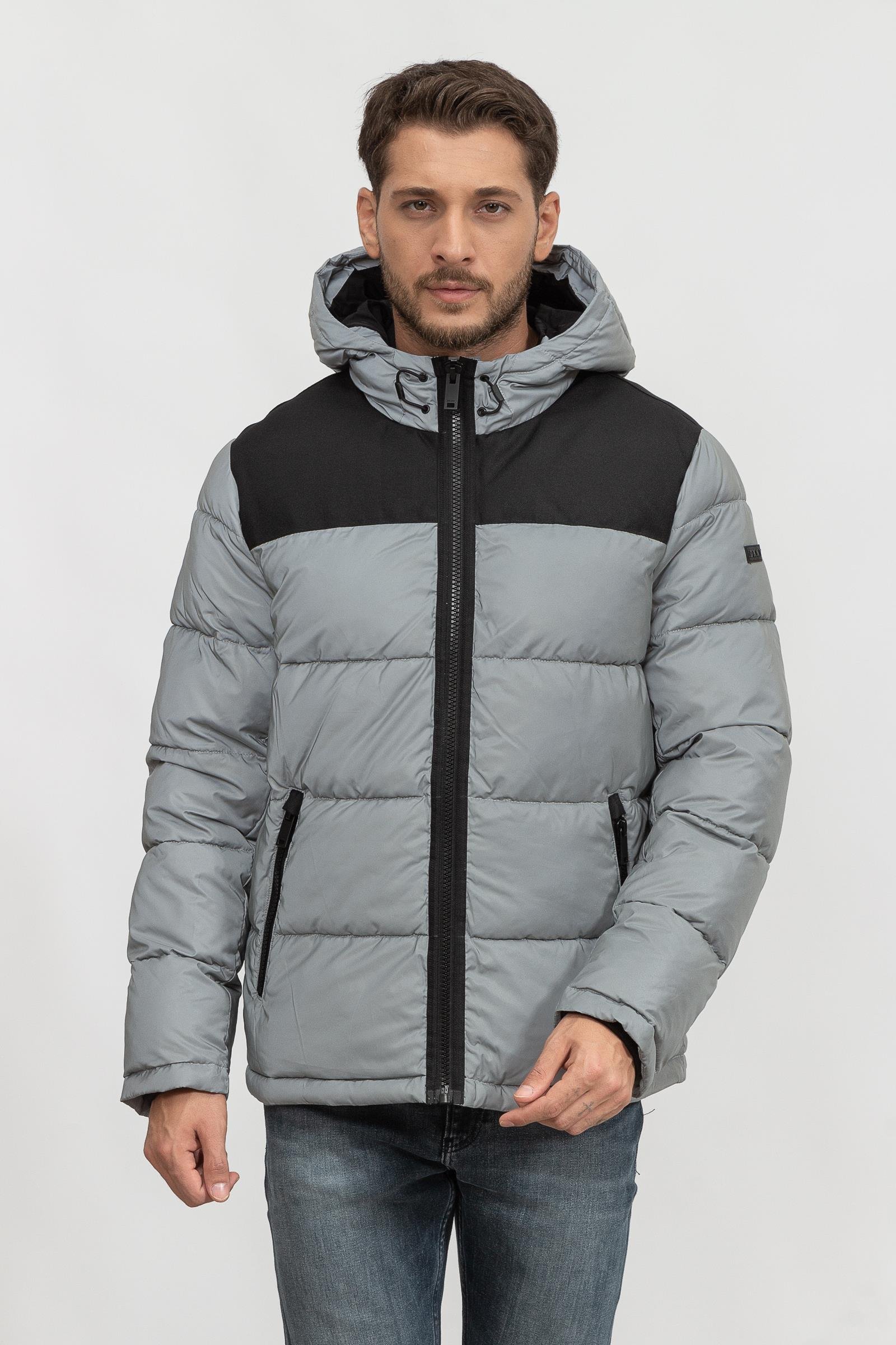 DKNY Ac Mxdmdia Hood Pufr Erkek Mont
