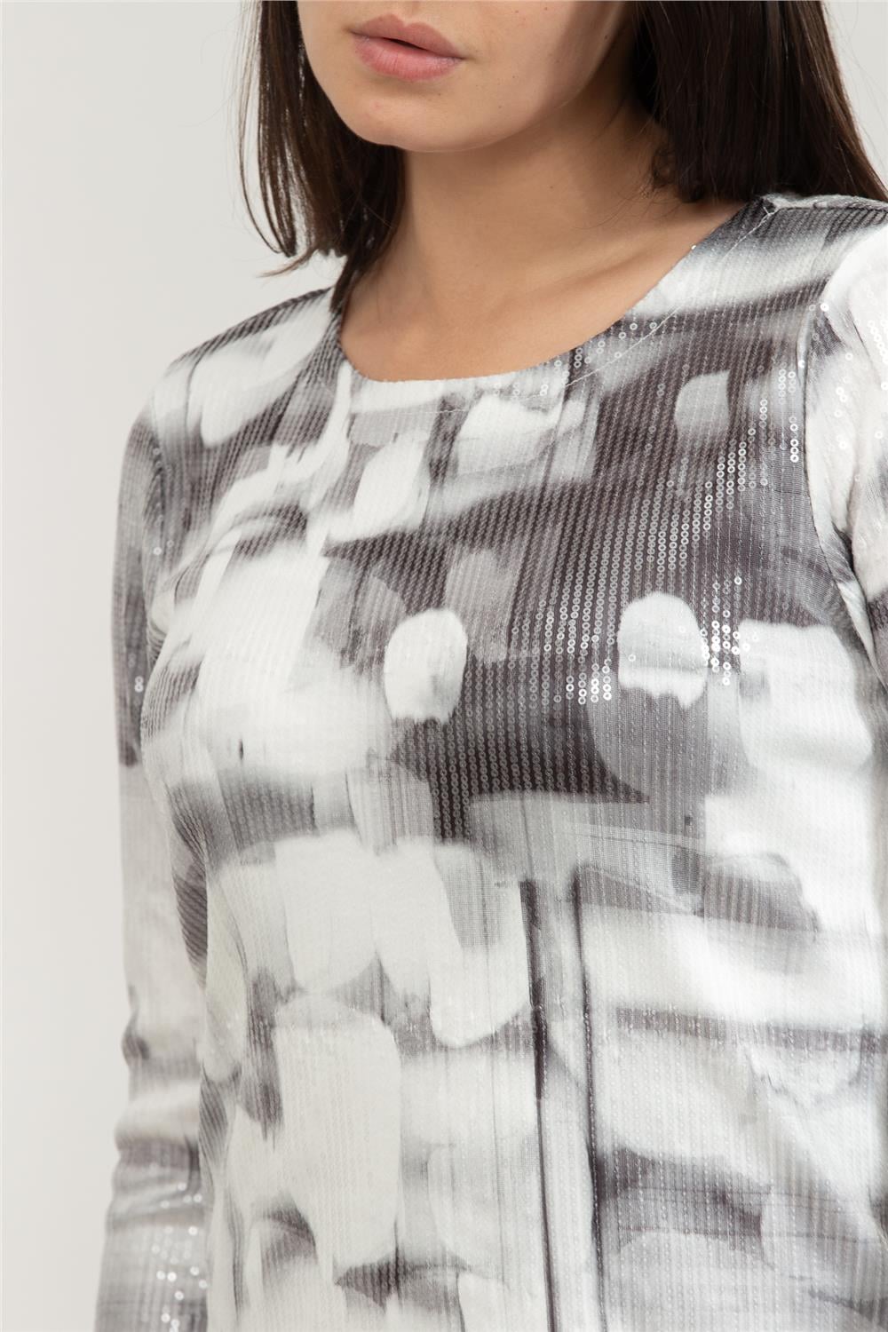 DKNY Kadın Bisiklet Yaka T-Shirt