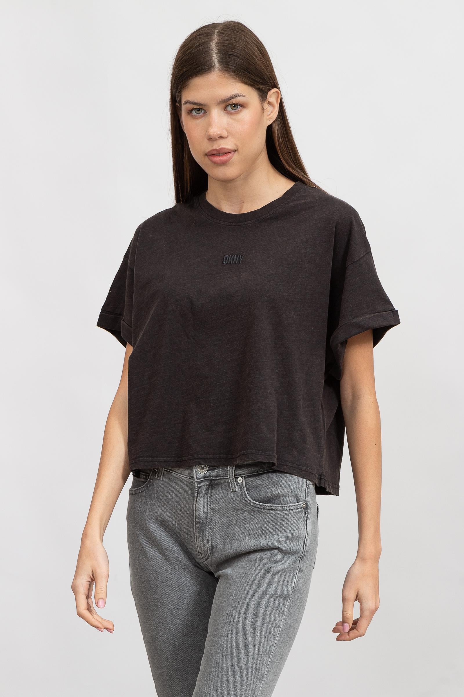 DKNY Kadın Bisiklet Yaka T-Shirt