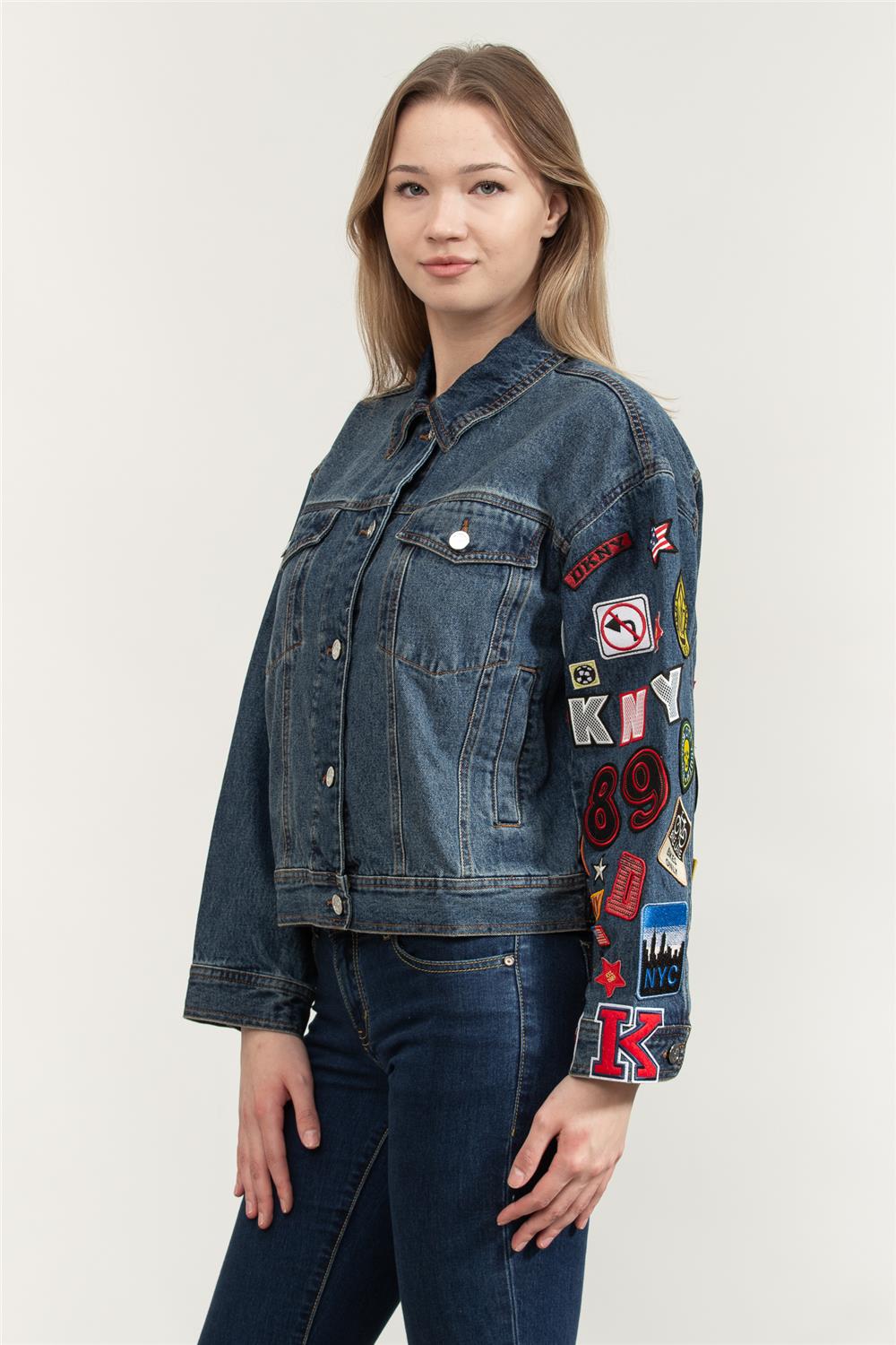 DKNY Kadın Jean Ceket