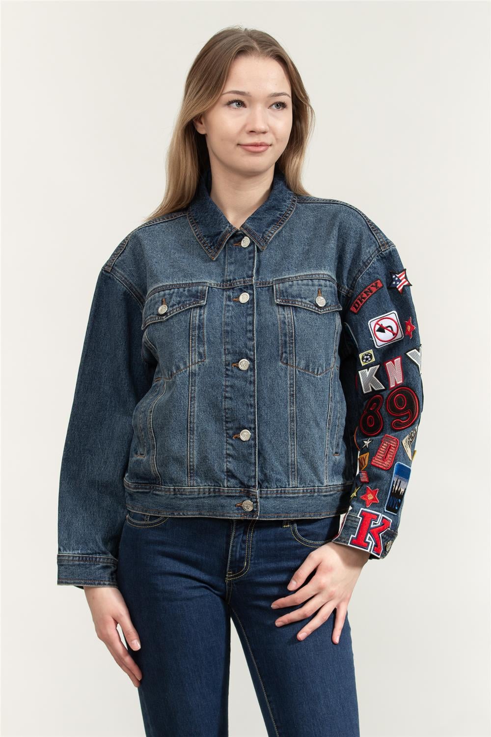 DKNY Kadın Jean Ceket