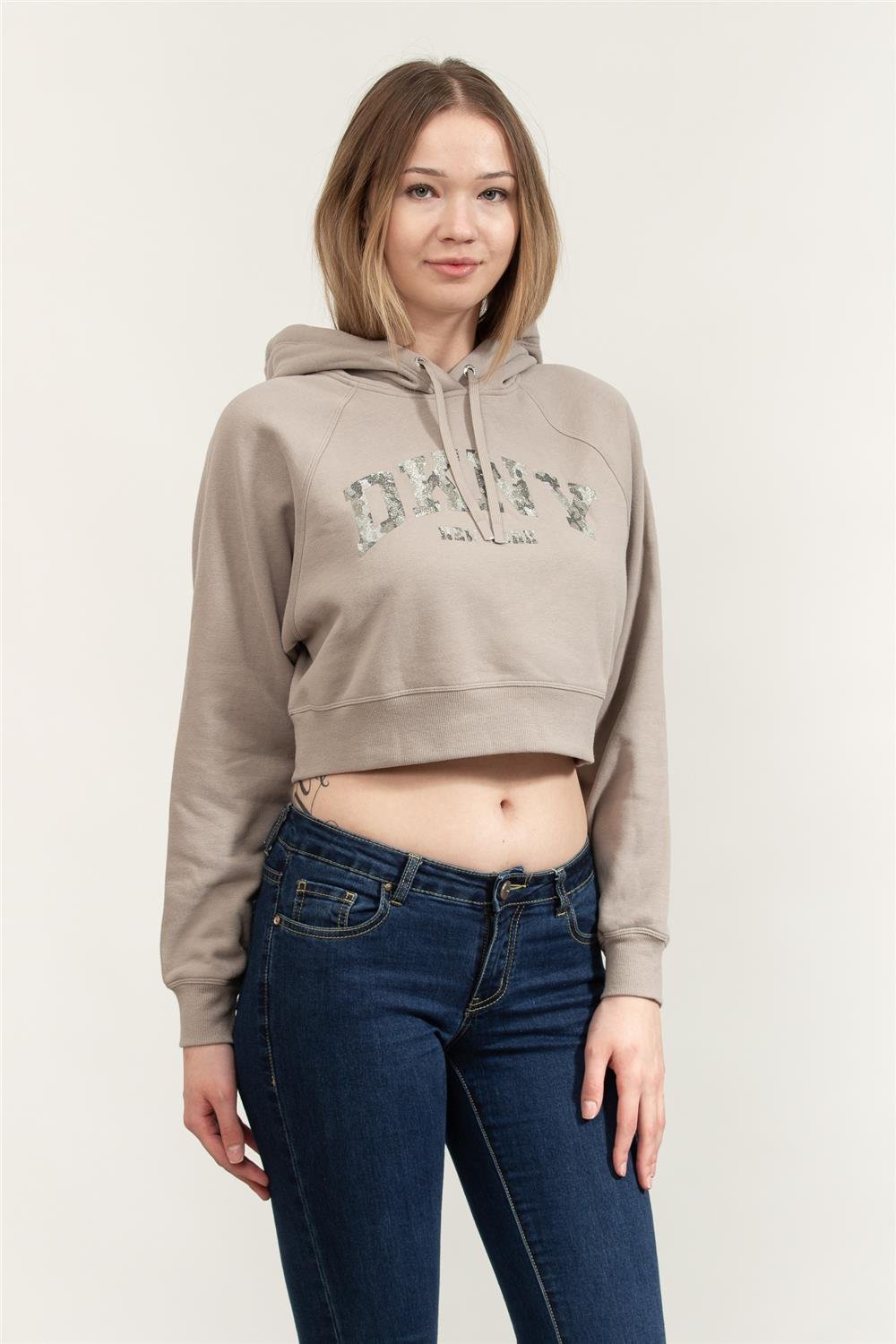 DKNY Kadın Kapüşonlu Sweatshirt