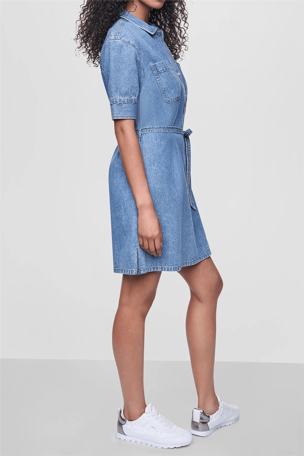 DKNY Short Sleeve Shirt D Kadın Gömlek Elbise Çok Renkli