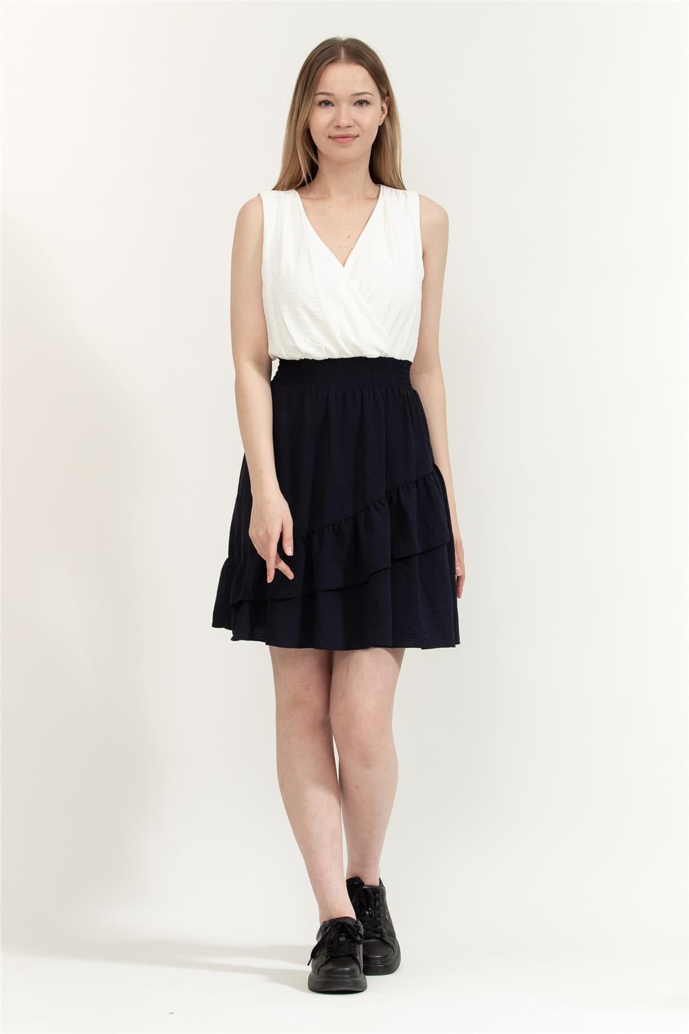 DKNY Smocked Kadın Elbise