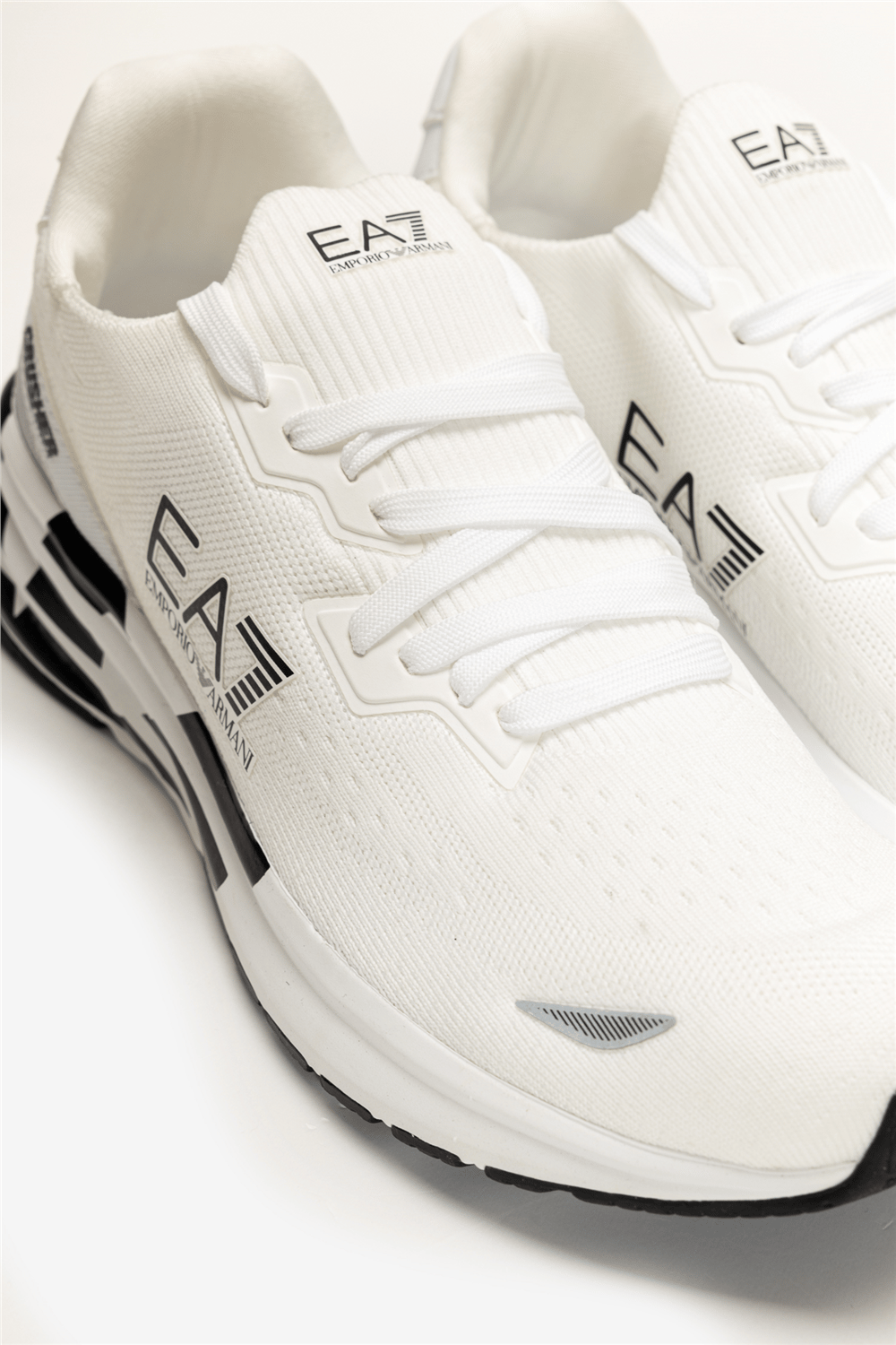 EA7 Black And White 10Th Anniversary Sneakers