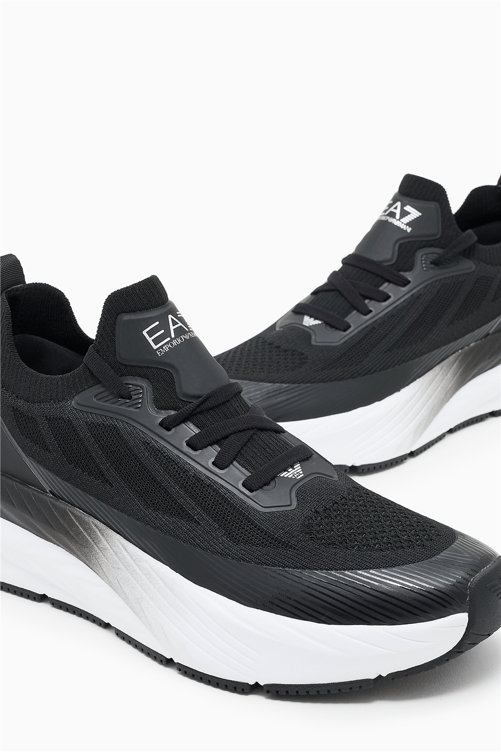 EA7 Black And White 10Th Anniversary Sneakers