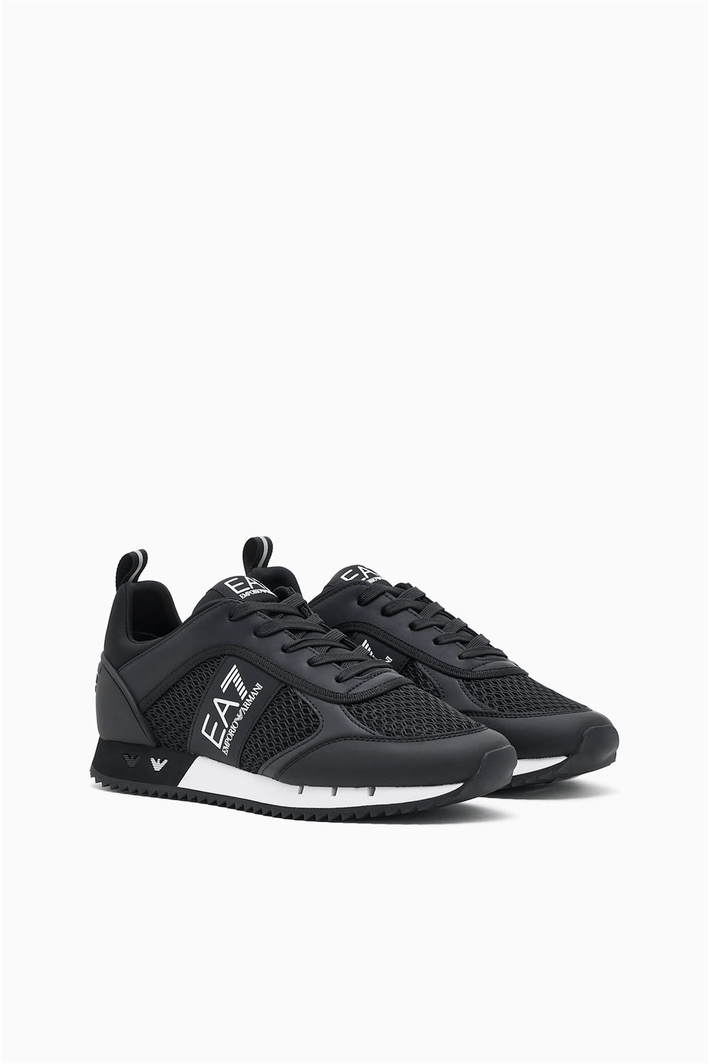 EA7 Black And White 10Th Anniversary Sneakers Siyah