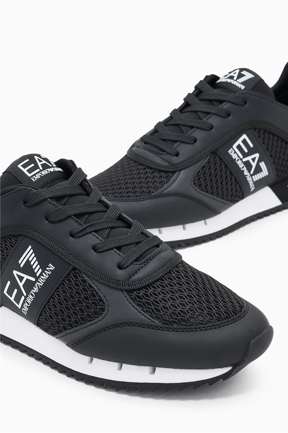 EA7 Black And White 10Th Anniversary Sneakers Siyah