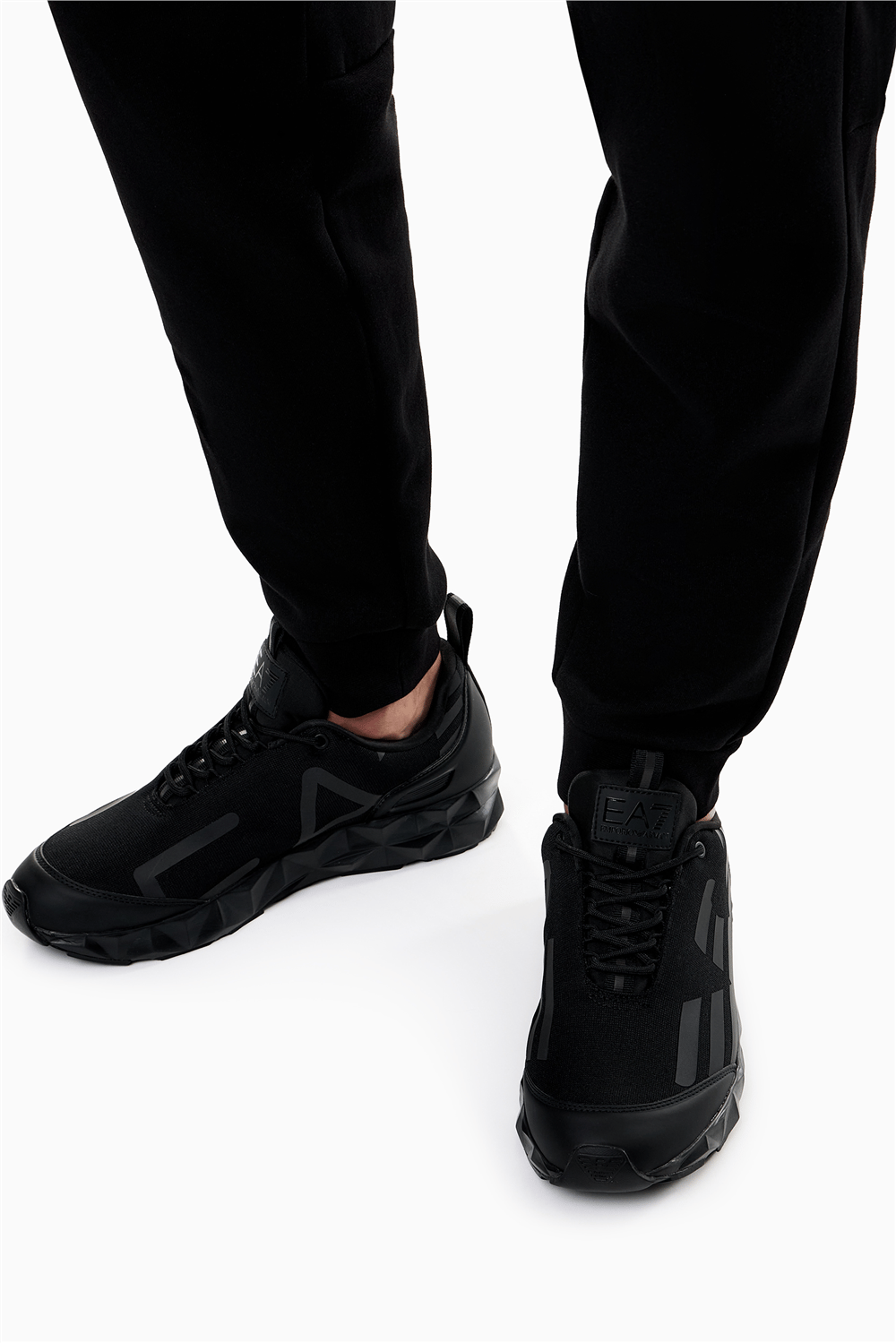 EA7 Black And White 10Th Anniversary Sneakers