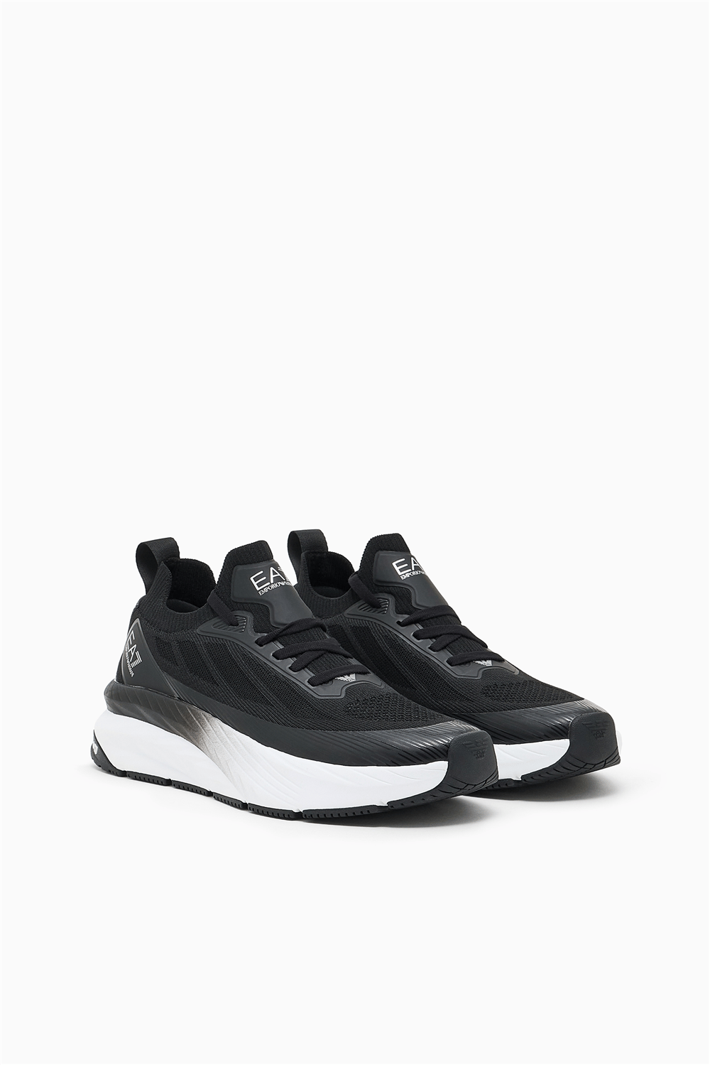 EA7 Black And White 10Th Anniversary Sneakers