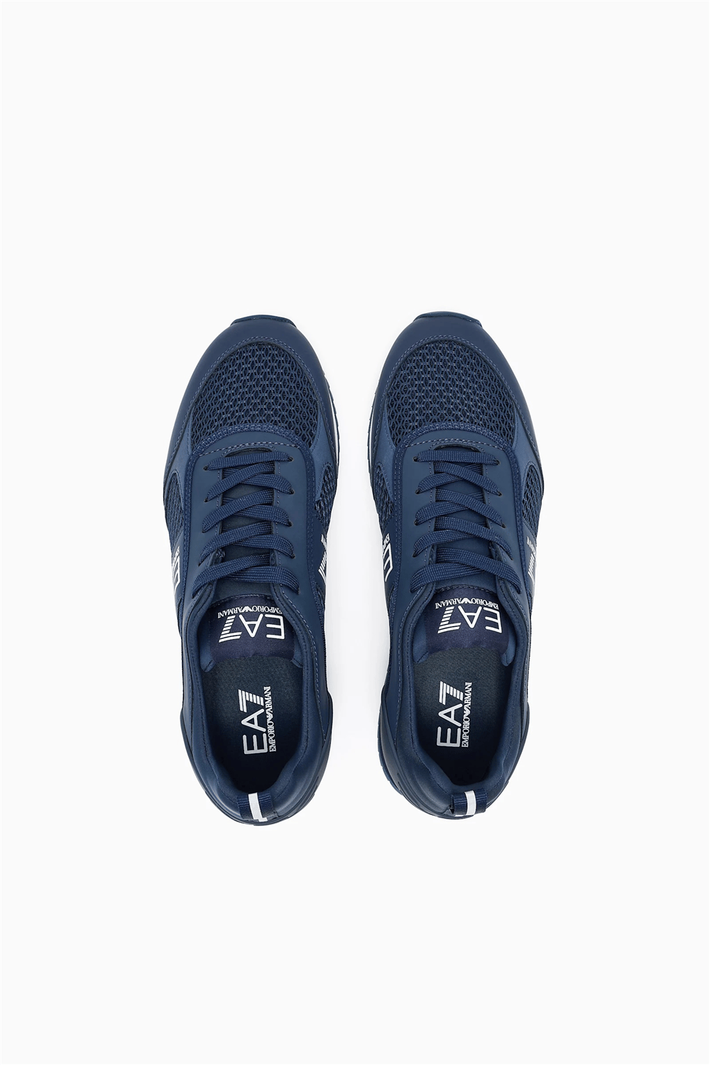 EA7 Black And White 10Th Anniversary Sneakers Lacivert