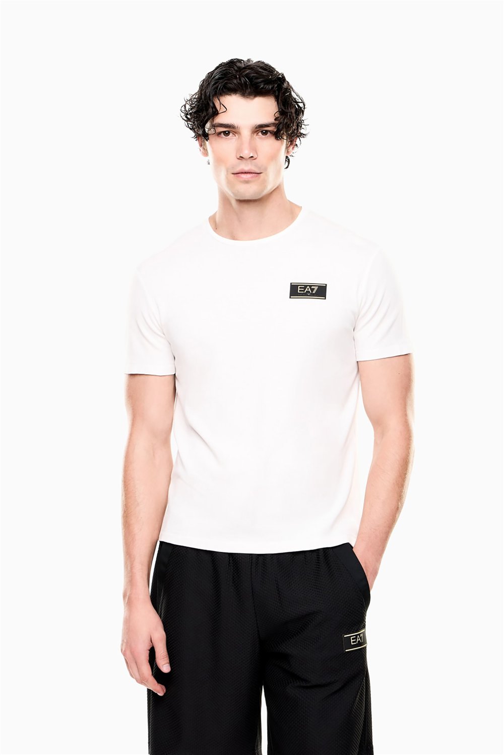 EA7 Erkek Bisiklet Yaka T-Shirt