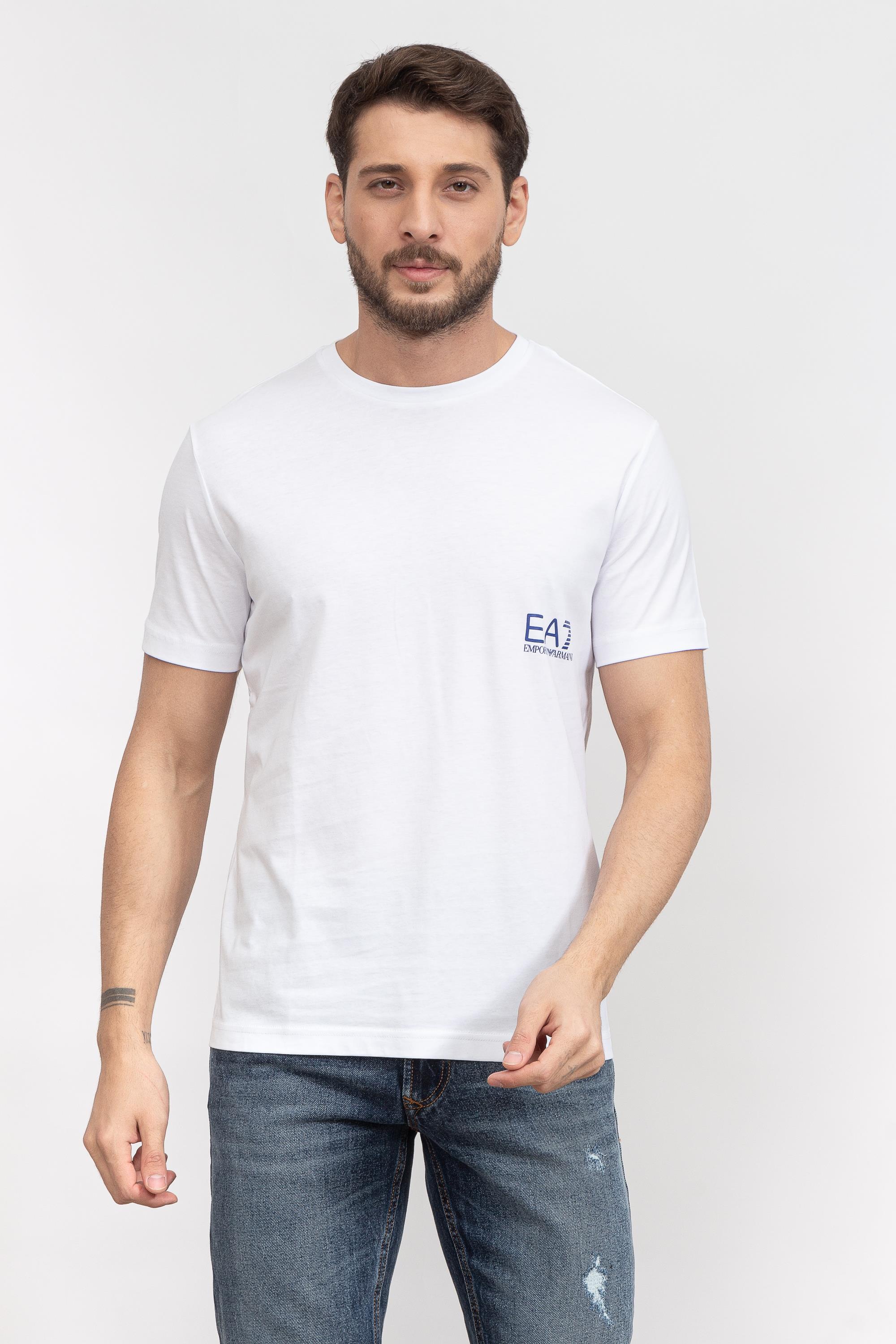 EA7 Erkek Bisiklet Yaka T-Shirt