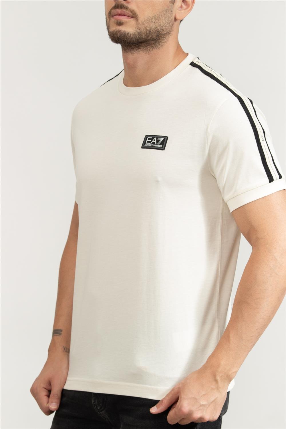 EA7 Erkek Bisiklet Yaka T-Shirt