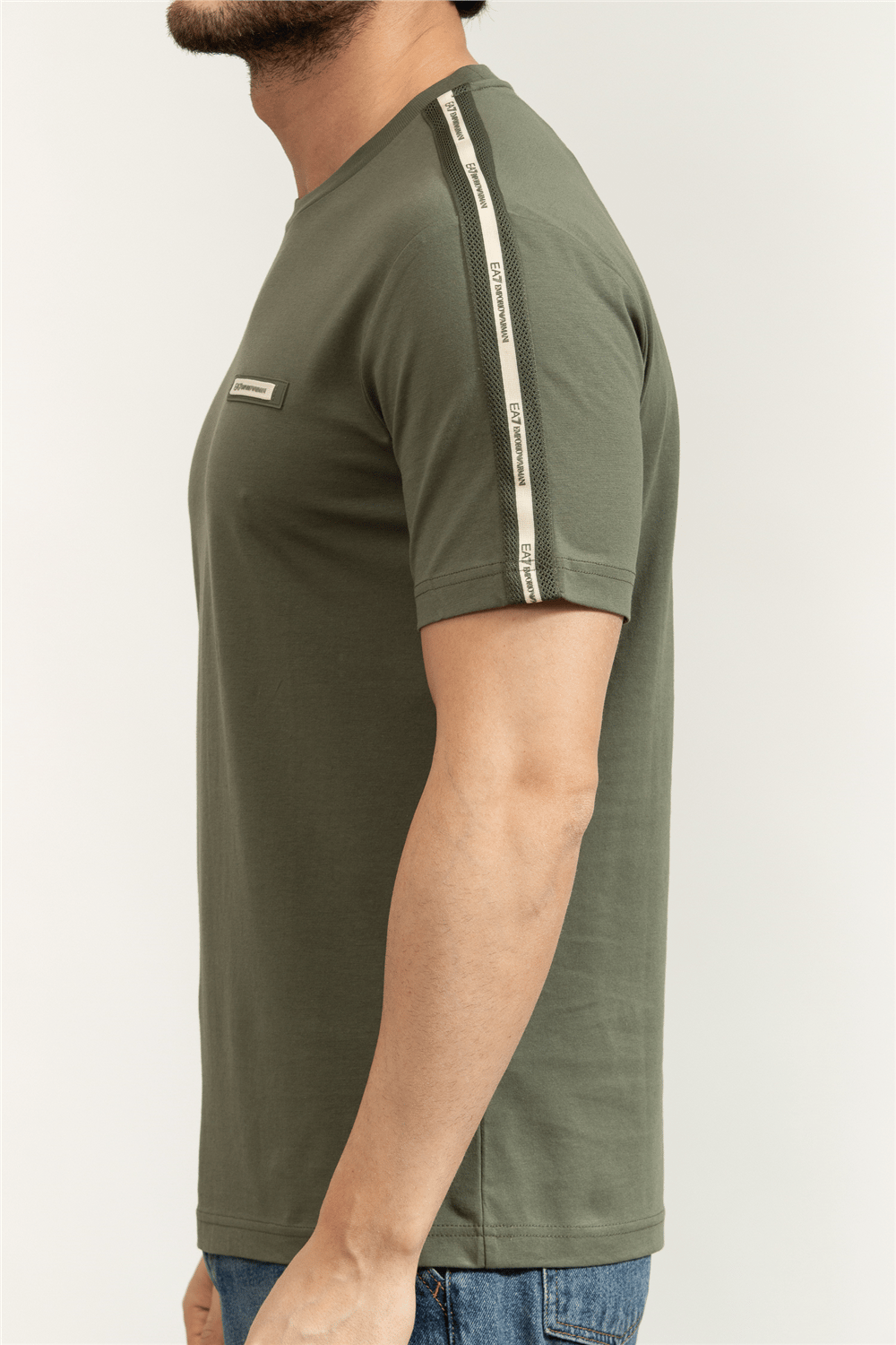 EA7 Erkek Bisiklet Yaka T-Shirt