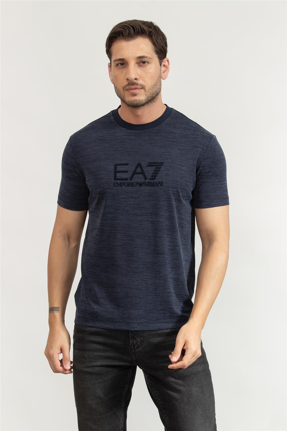 EA7 Erkek Bisiklet Yaka T-Shirt