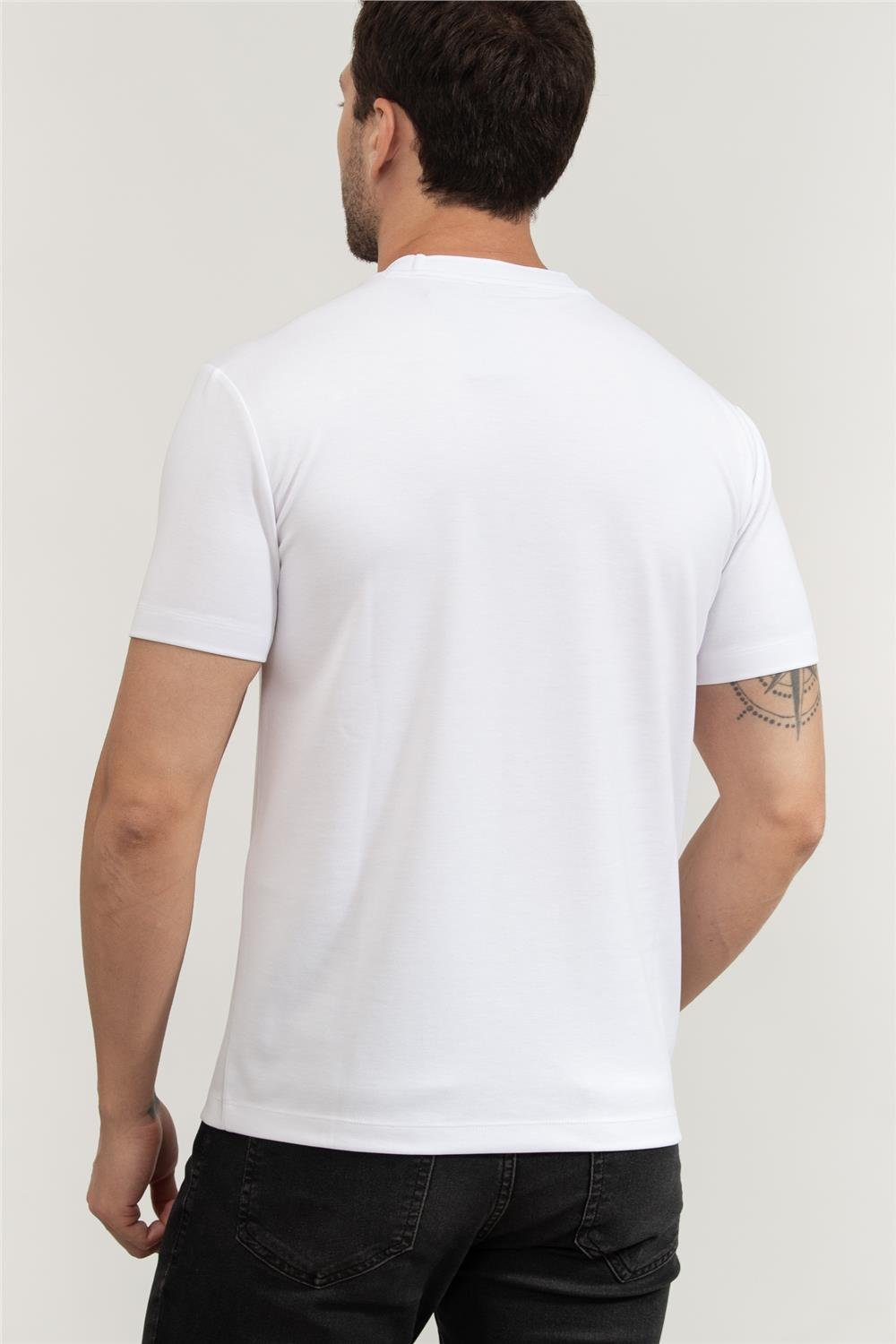 EA7 Erkek Bisiklet Yaka T-Shirt