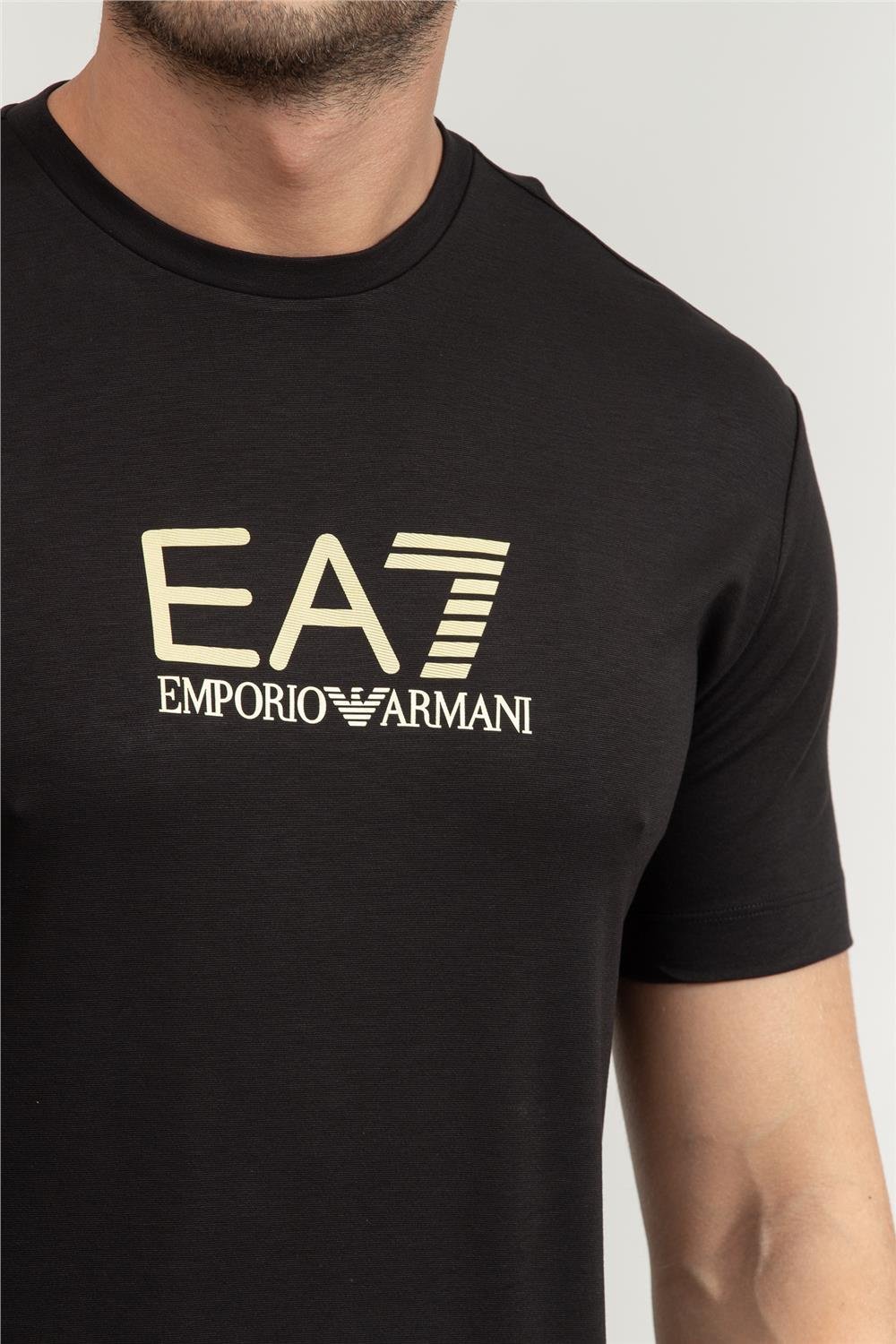 EA7 Erkek Bisiklet Yaka T-Shirt