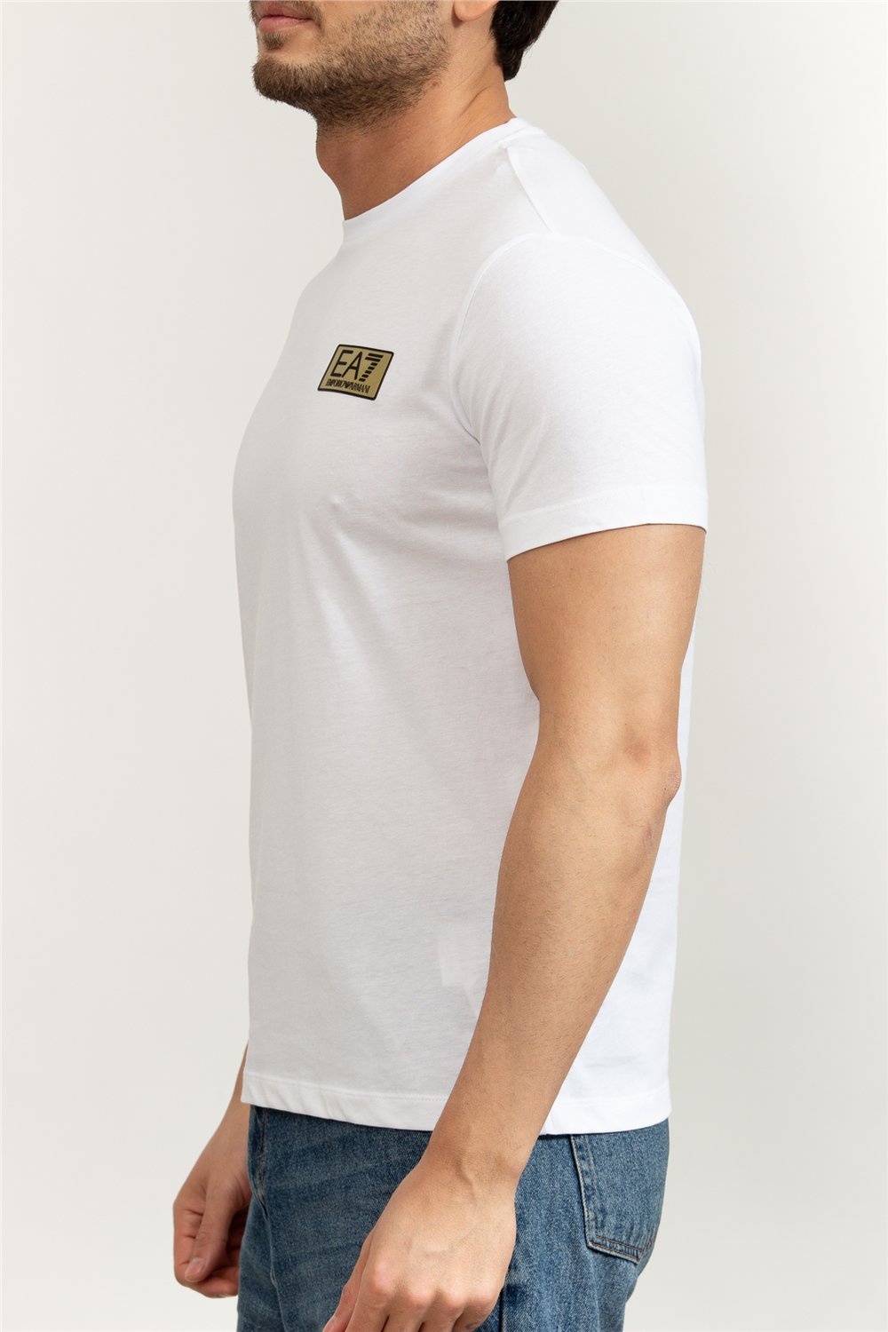 EA7 Erkek Bisiklet Yaka T-Shirt