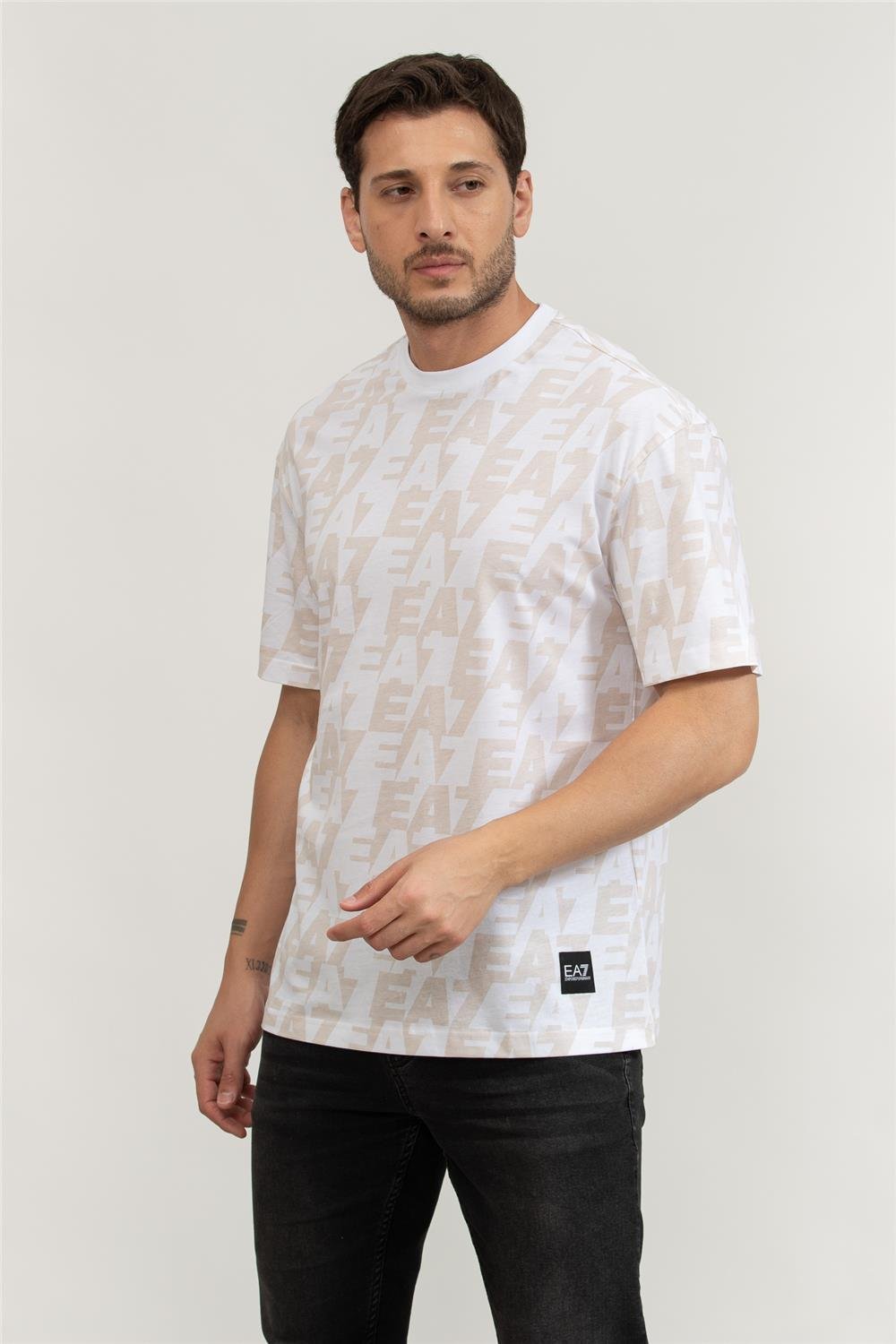 EA7 Erkek Bisiklet Yaka T-Shirt