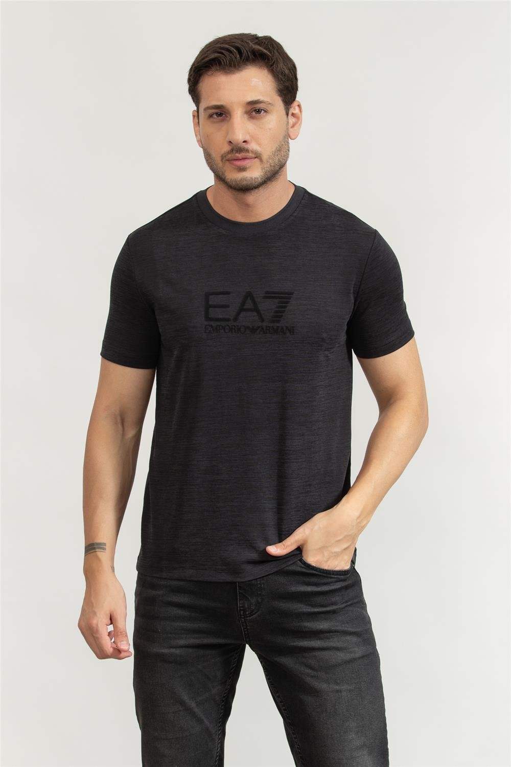 EA7 Erkek Bisiklet Yaka T-Shirt