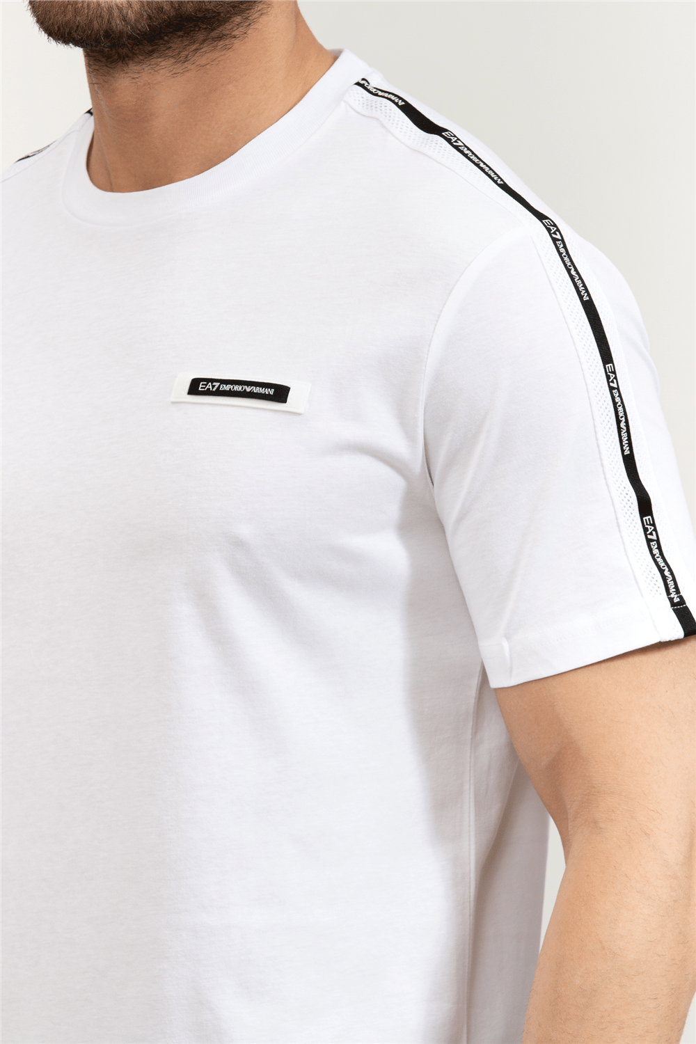 EA7 Erkek Bisiklet Yaka T-Shirt