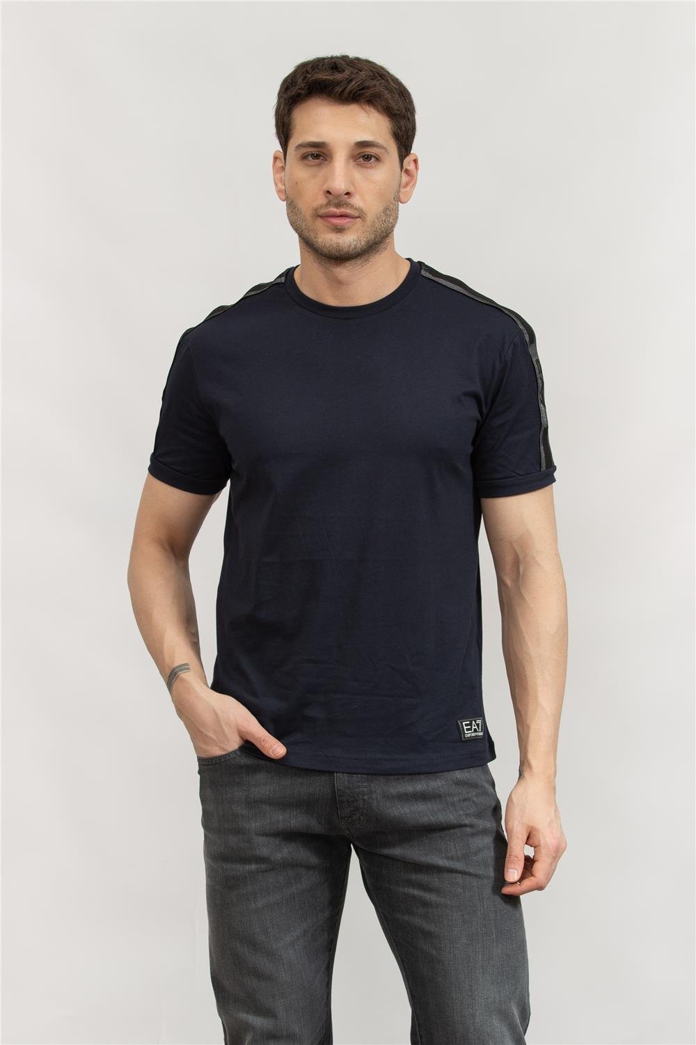 EA7 Erkek Bisiklet Yaka T-Shirt