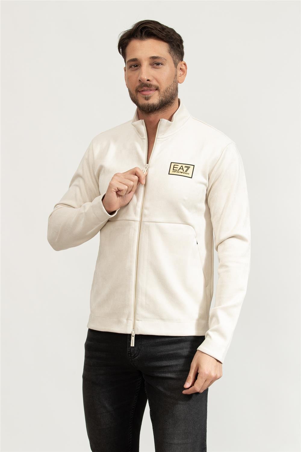 EA7 Erkek Fermuarlı Sweatshirt