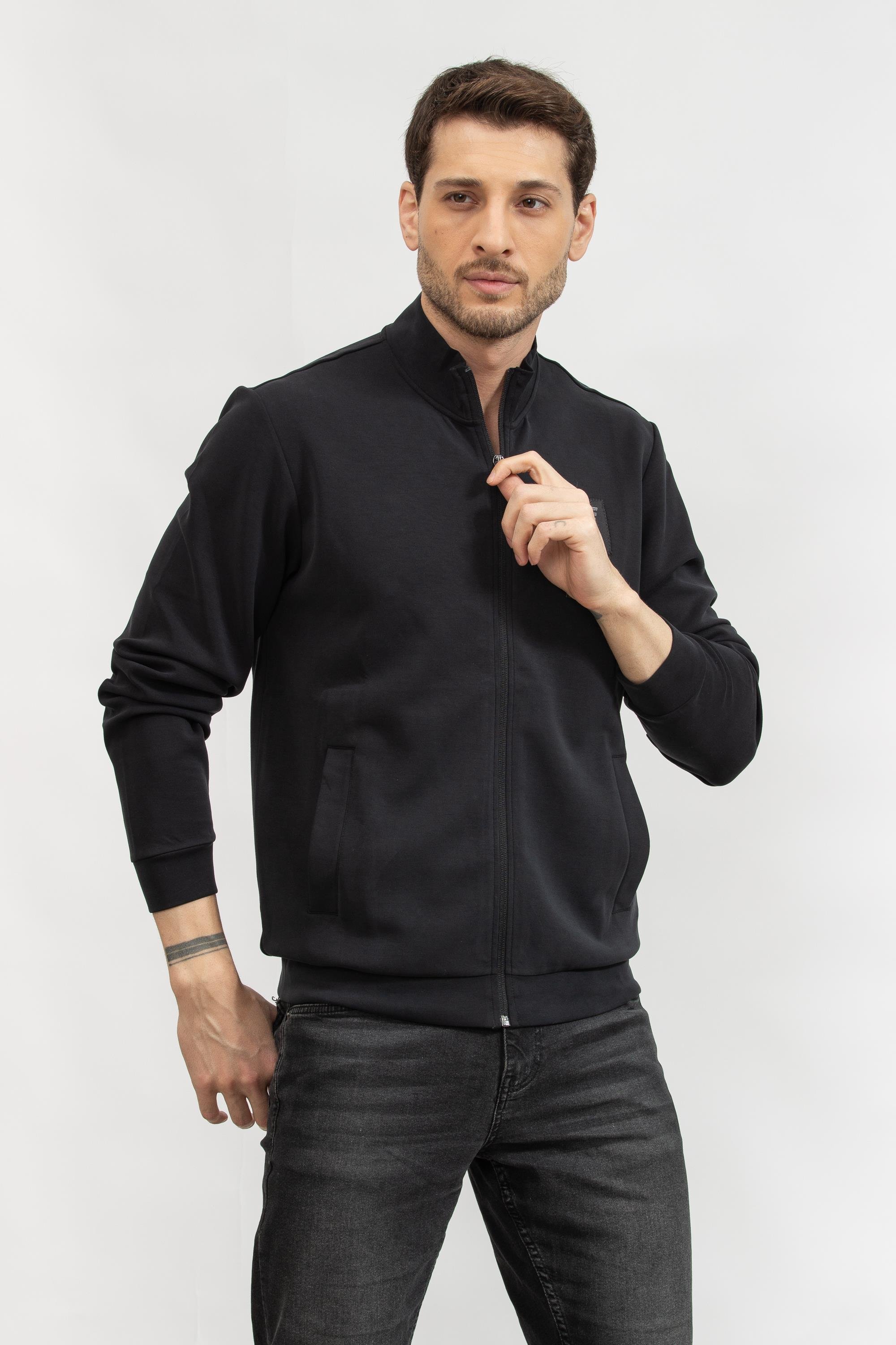 EA7 Erkek Fermuarlı Sweatshirt