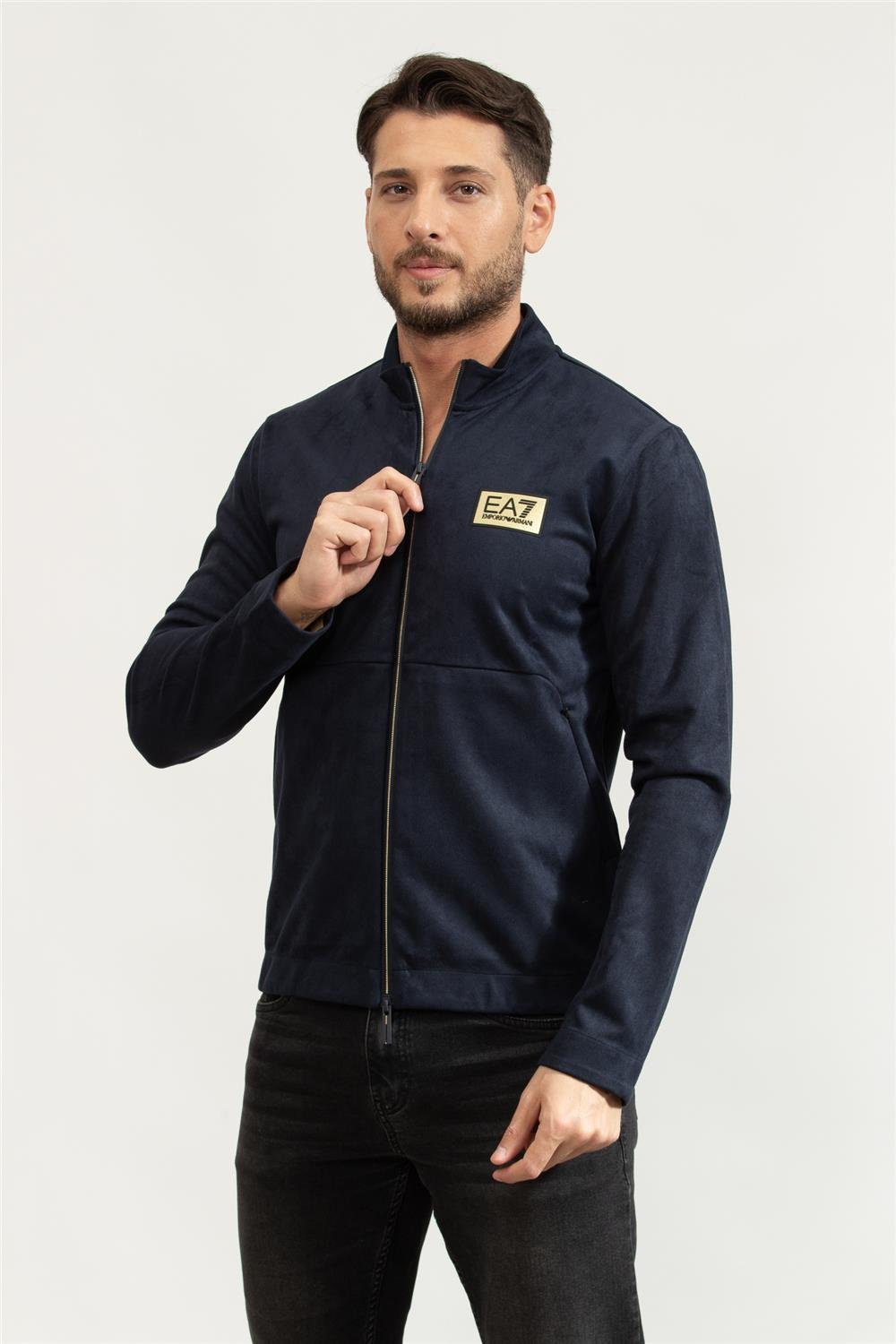 EA7 Erkek Fermuarlı Sweatshirt