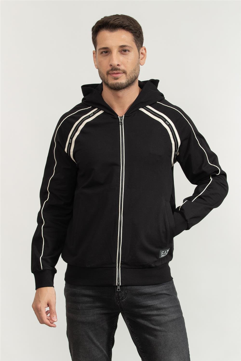 EA7 Erkek Fermuarlı Sweatshirt