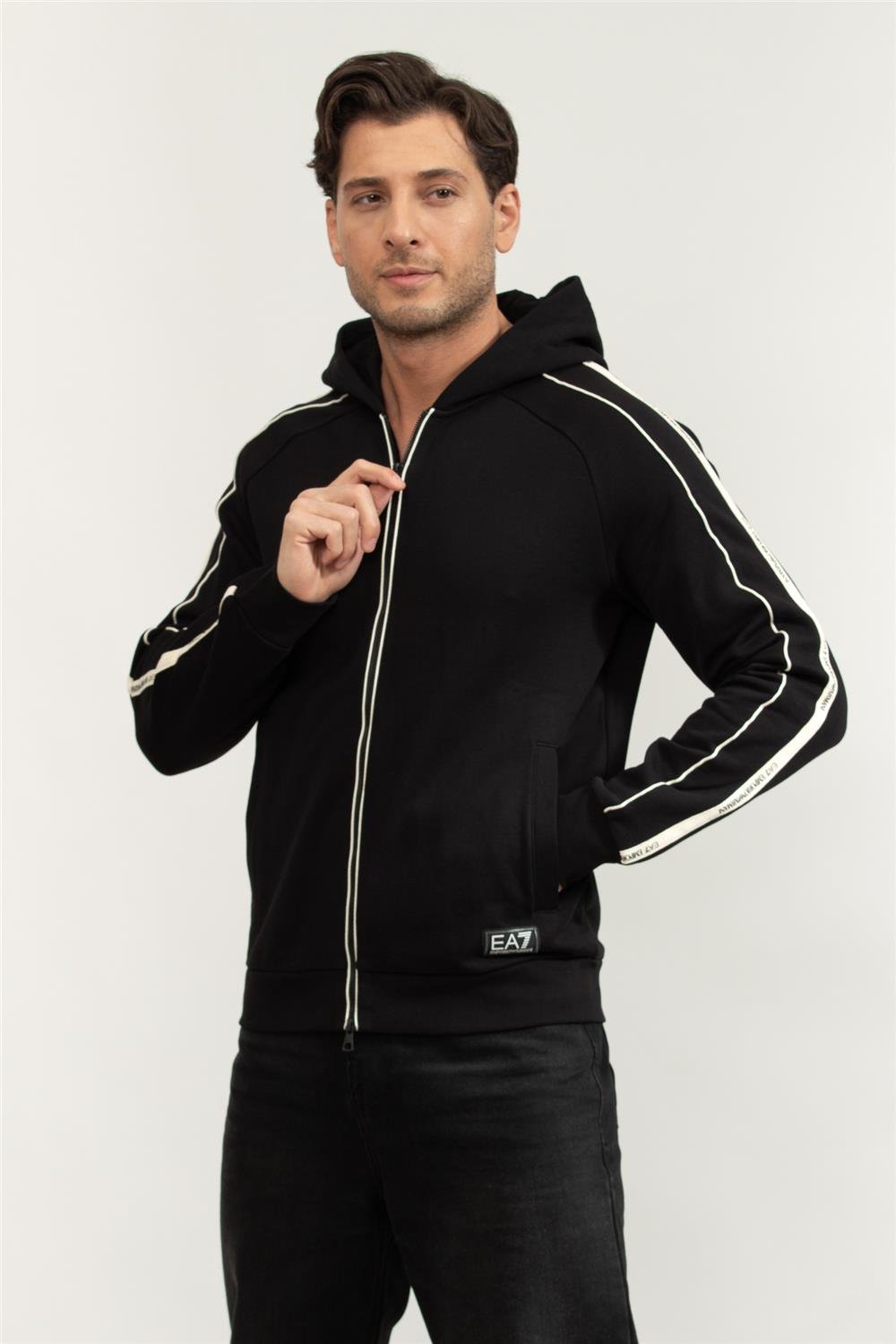 EA7 Erkek Fermuarlı Sweatshirt