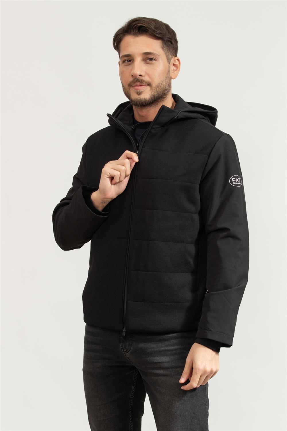 EA7 Erkek Fermuarlı Sweatshirt