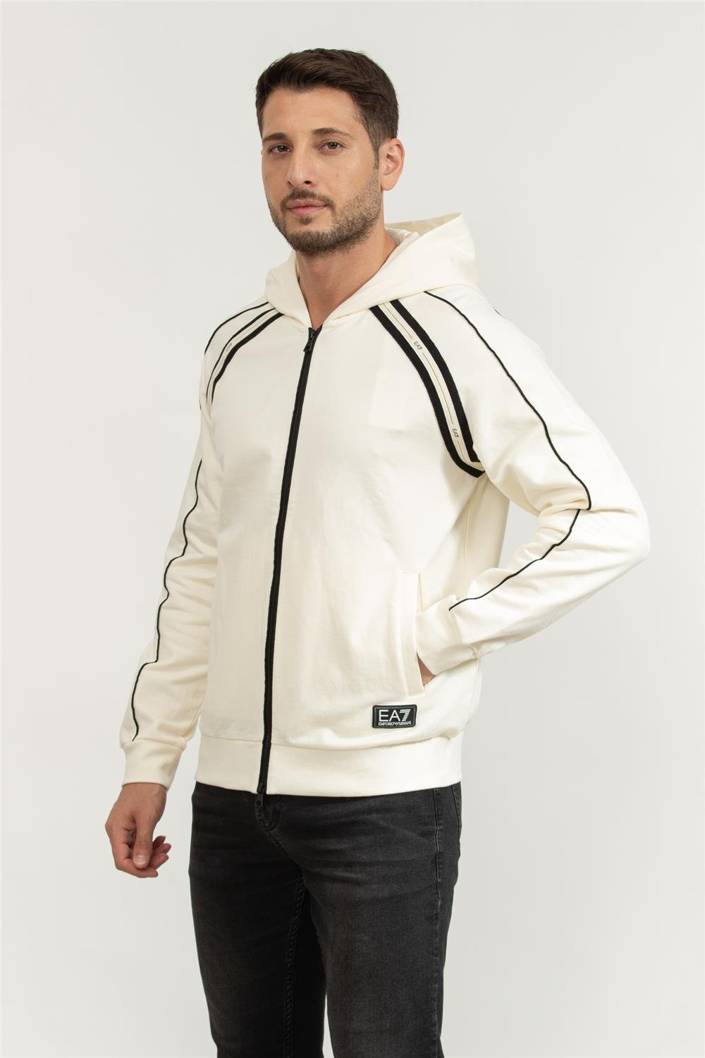 EA7 Erkek Fermuarlı Sweatshirt