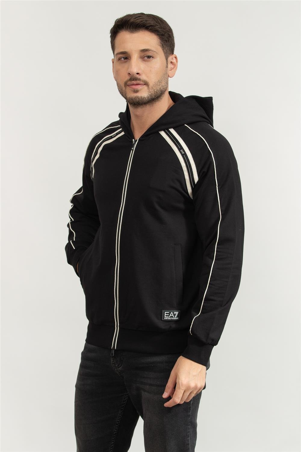 EA7 Erkek Fermuarlı Sweatshirt