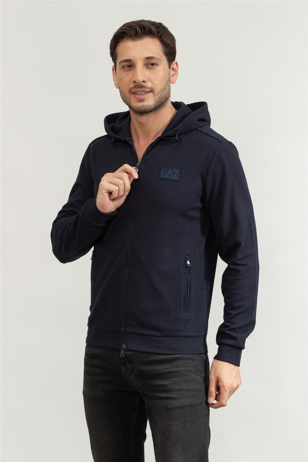 EA7 Erkek Kapüşonlu Sweatshirt