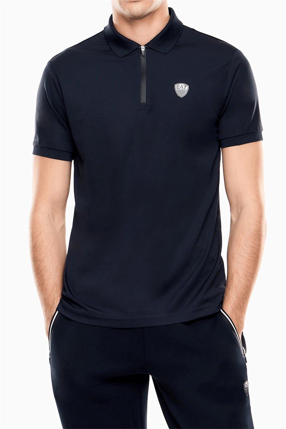 EA7 Erkek Polo Yaka T-Shirt Parlement Mavi