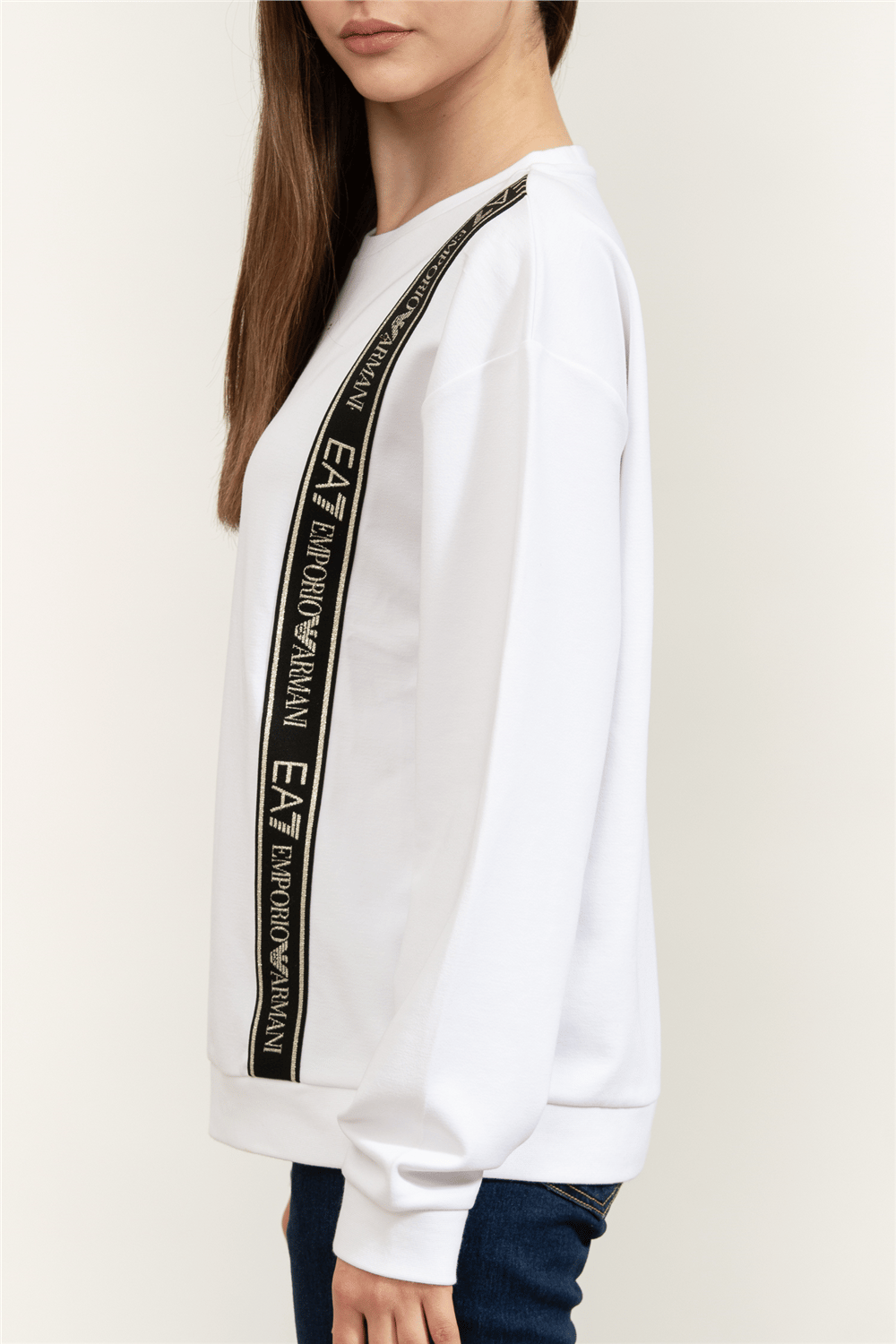 EA7 Kadın Bisiklet Yaka Sweatshirt