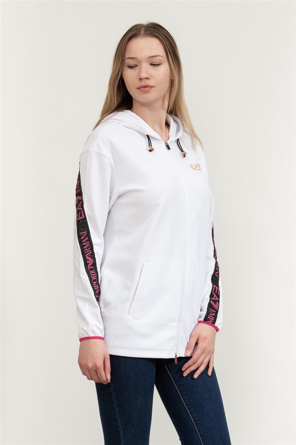 EA7 Kadın Bisiklet Yaka Sweatshirt