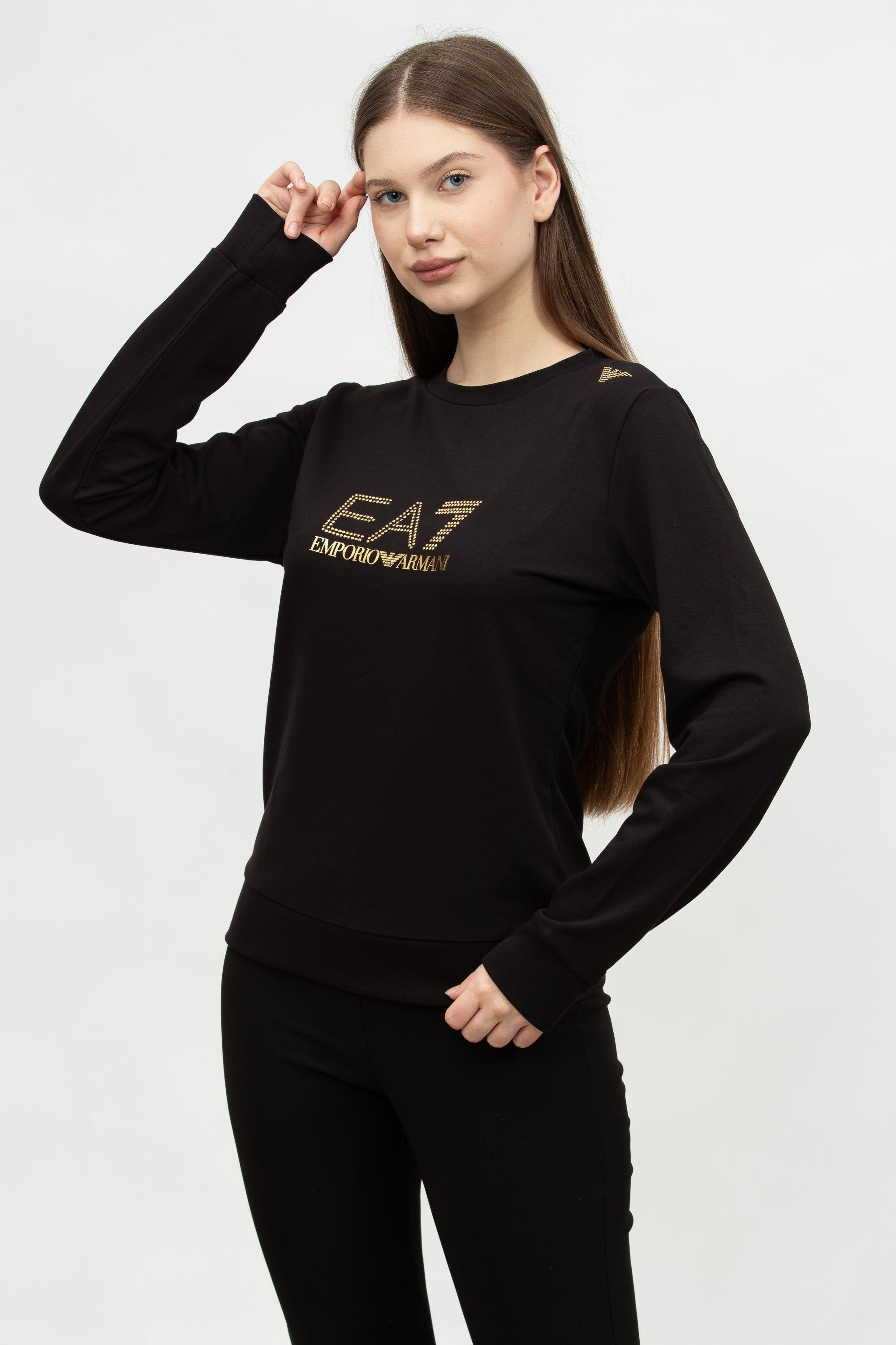 EA7 Kadın Bisiklet Yaka Sweatshirt