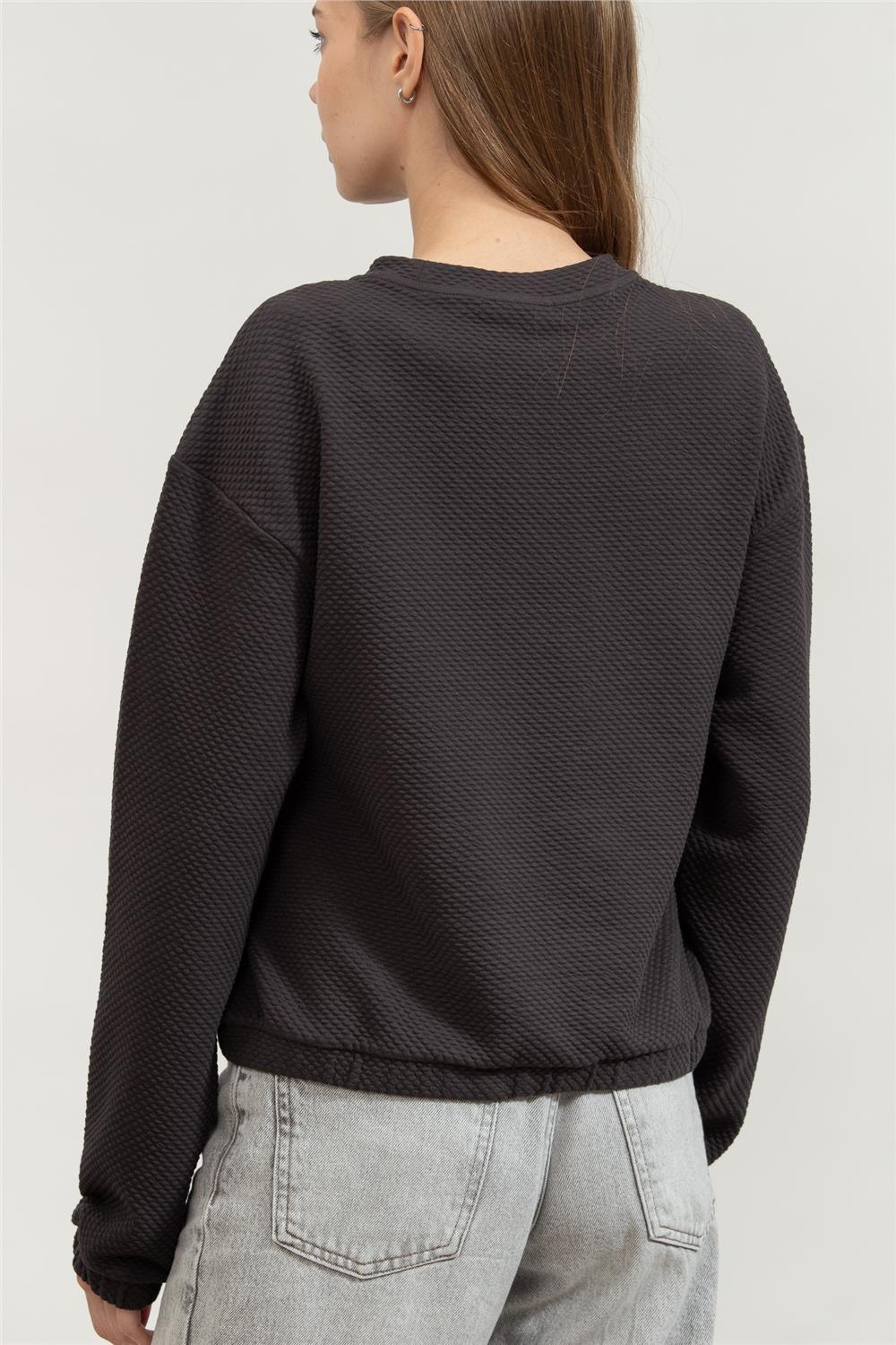 EA7 Kadın Bisiklet Yaka Sweatshirt