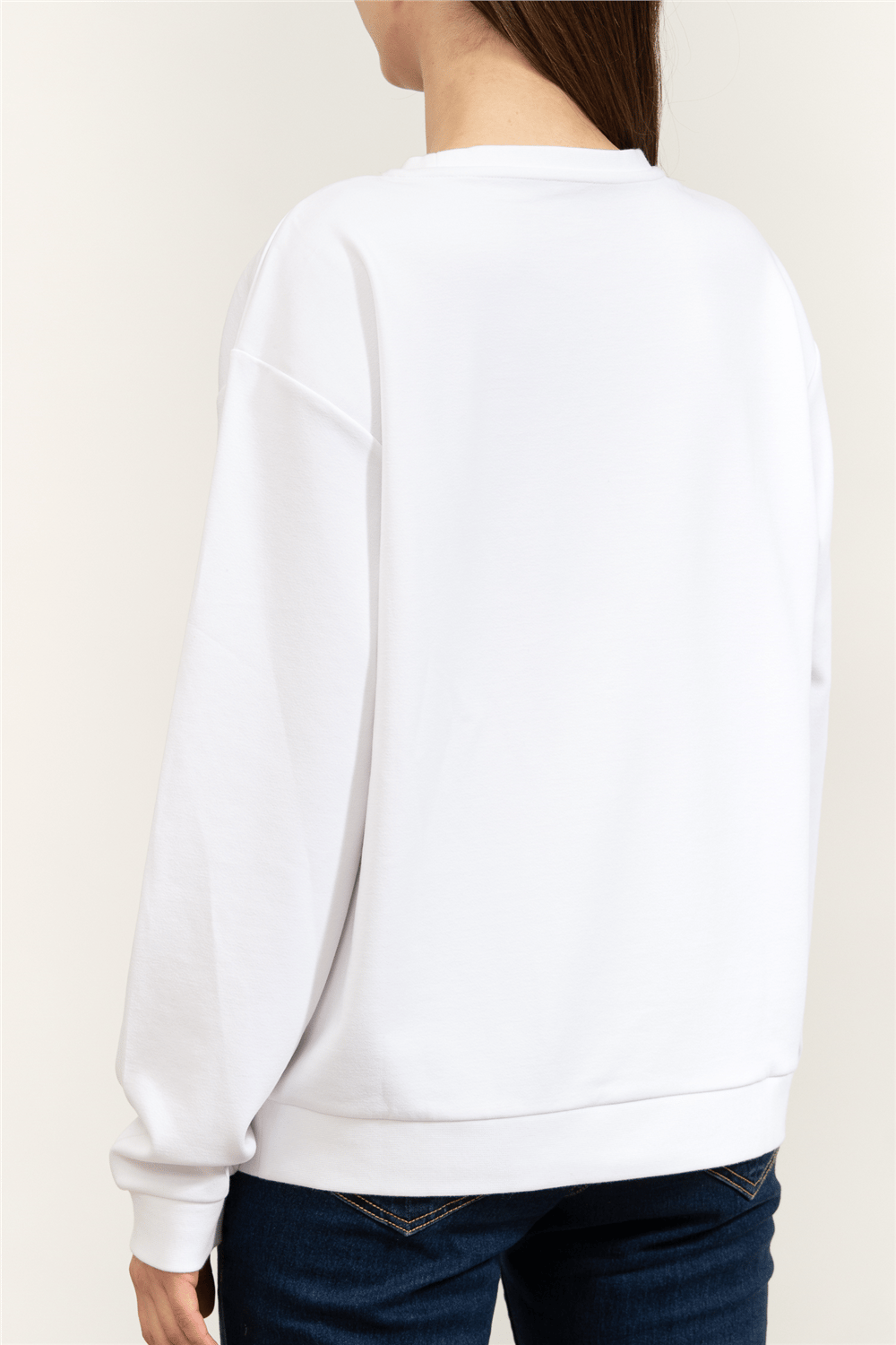 EA7 Kadın Bisiklet Yaka Sweatshirt