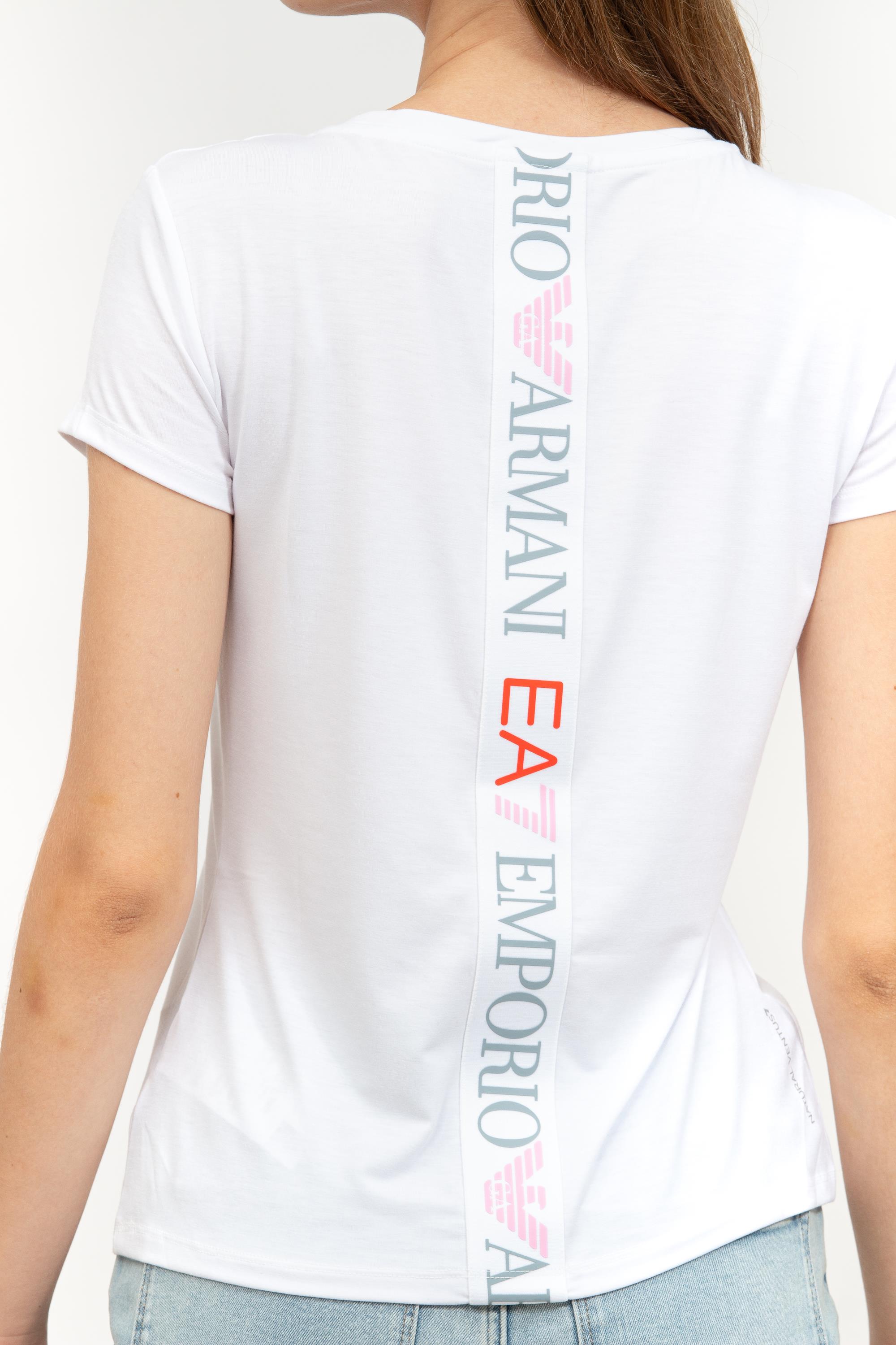 EA7 Kadın Bisiklet Yaka T-Shirt
