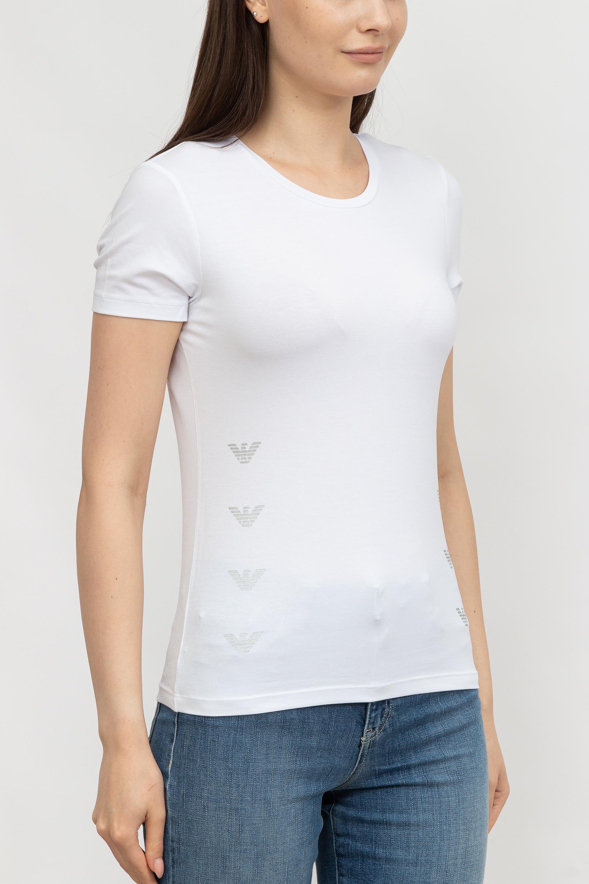 EA7 Kadın Bisiklet Yaka T-Shirt