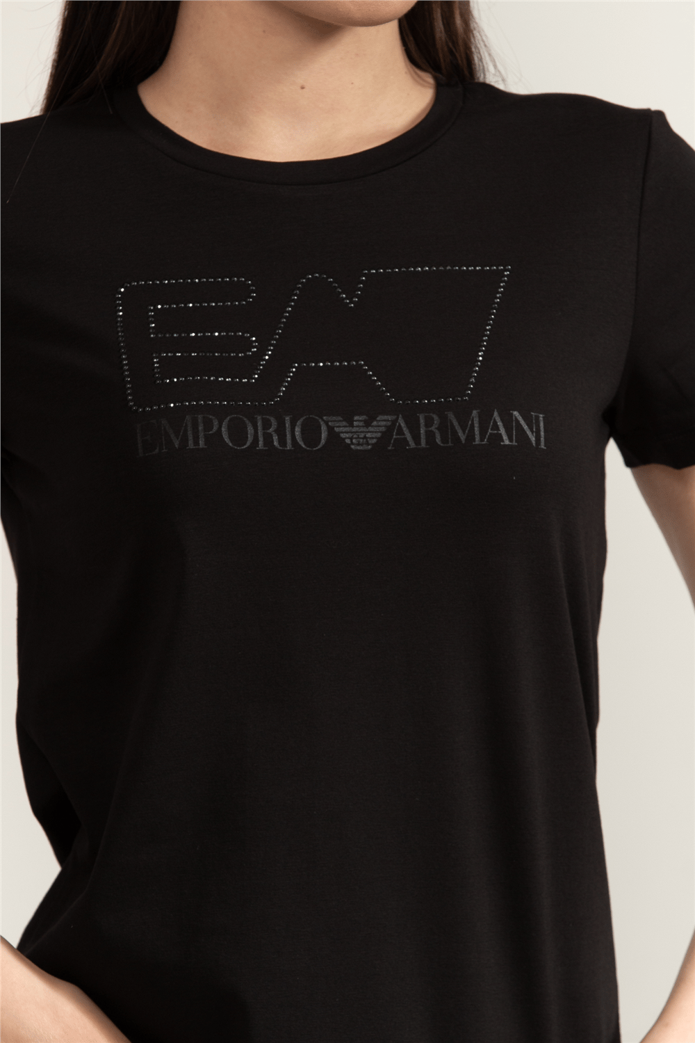 EA7 Kadın Bisiklet Yaka T-Shirt