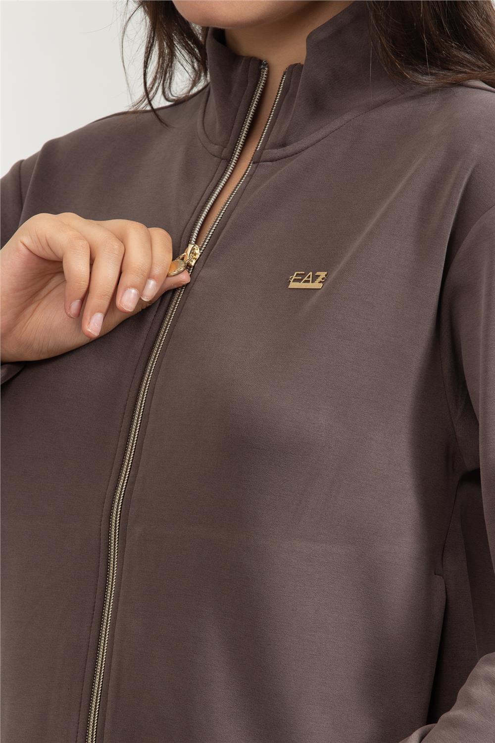 EA7 Kadın Fermuarlı Sweatshirt