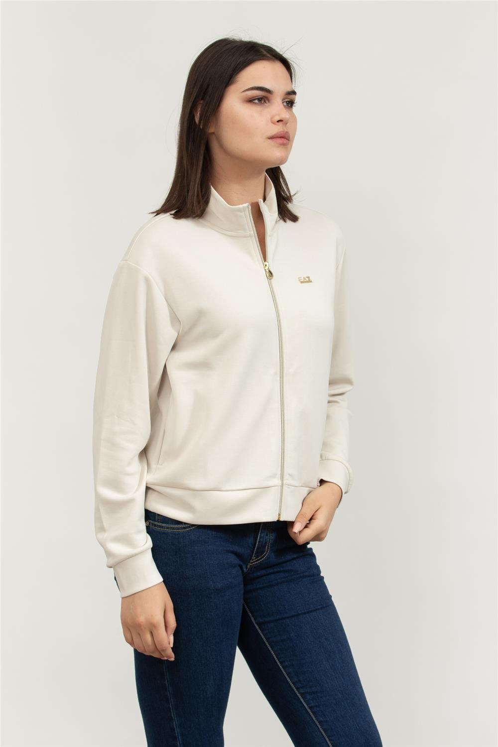 EA7 Kadın Fermuarlı Sweatshirt