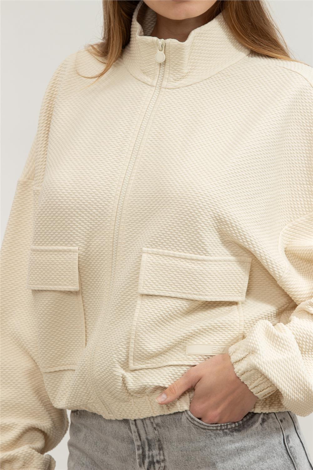 EA7 Kadın Fermuarlı Sweatshirt