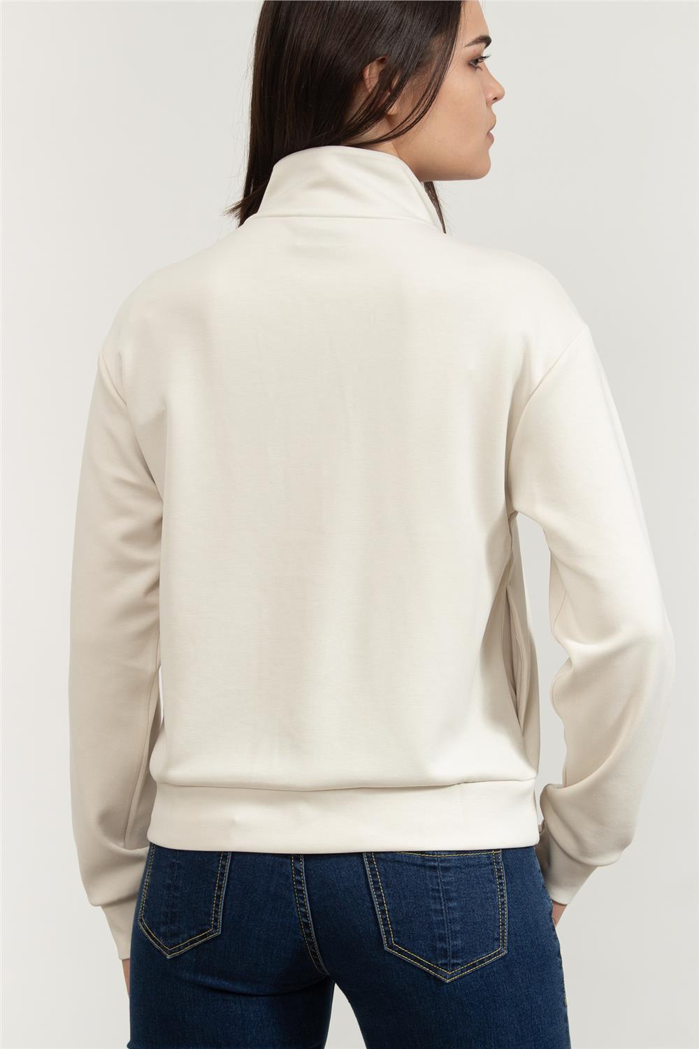 EA7 Kadın Fermuarlı Sweatshirt