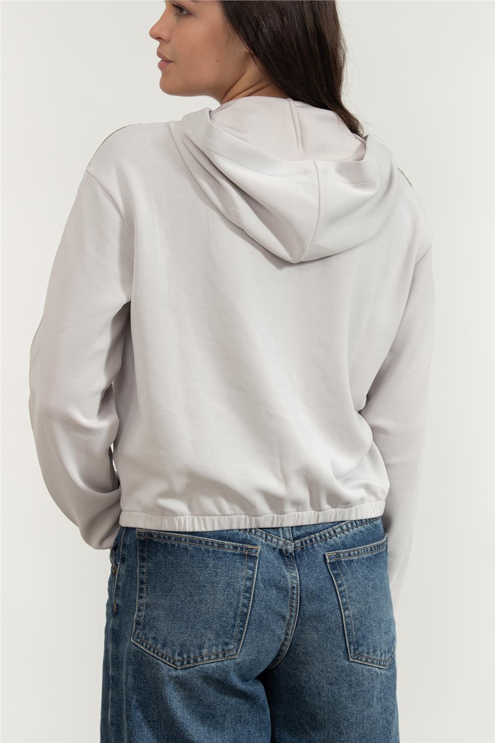 EA7 Kadın Fermuarlı Sweatshirt